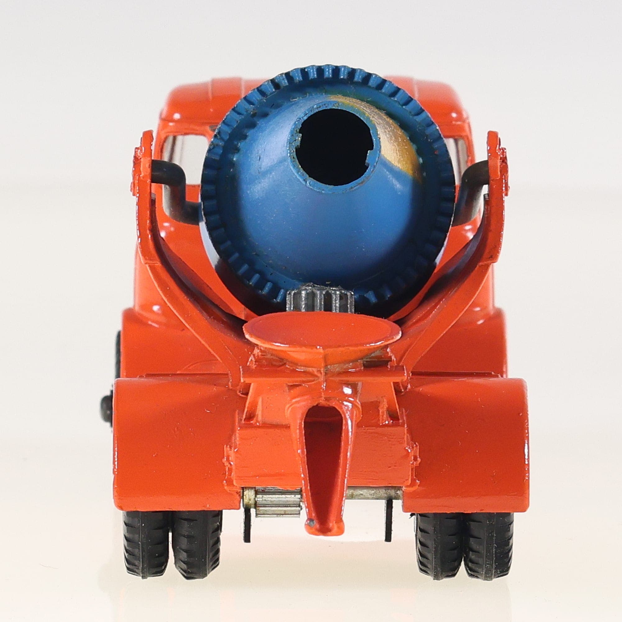 Dinky Toys 960 Albion Chieftain Lorry Mounted Concrete Mixer 1/43 Orange et bleu — miniature 8