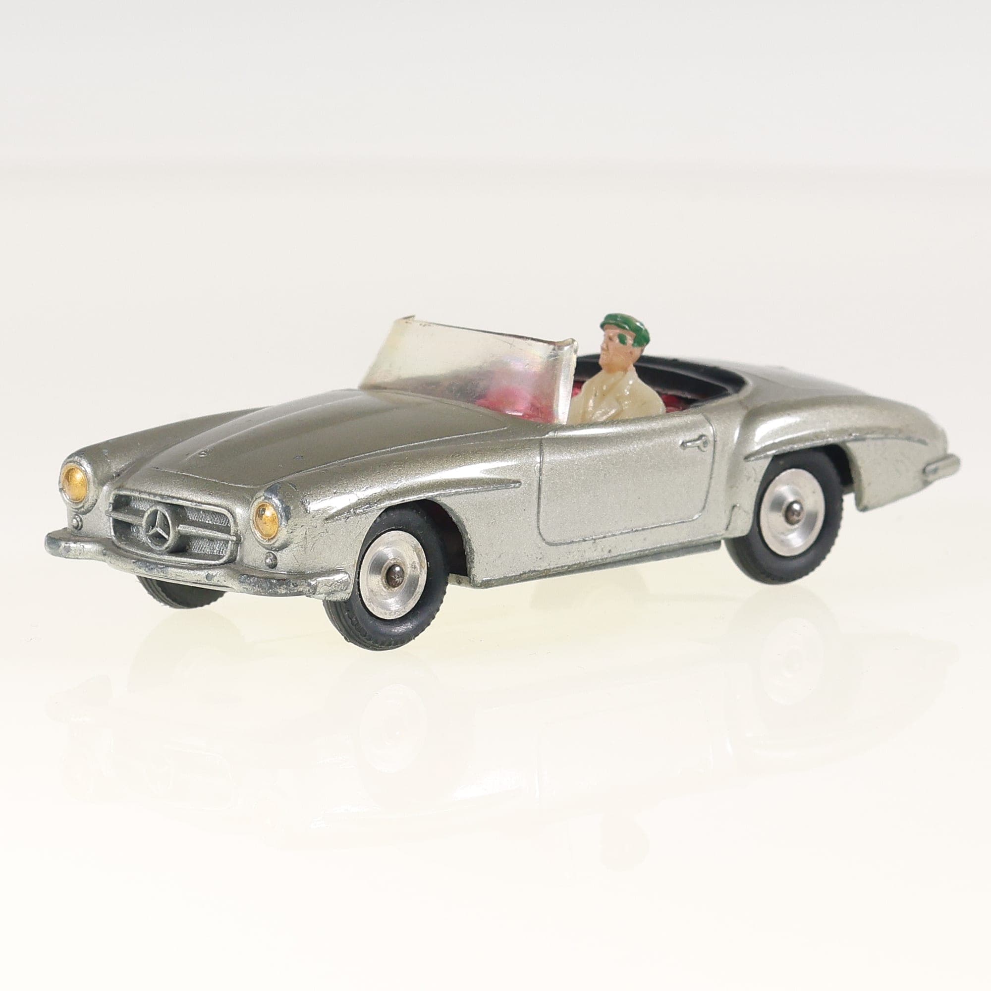 Solido Mercedes-Benz 190 SL Roadster 1/43 Gris métallisé Grade B sans boîte