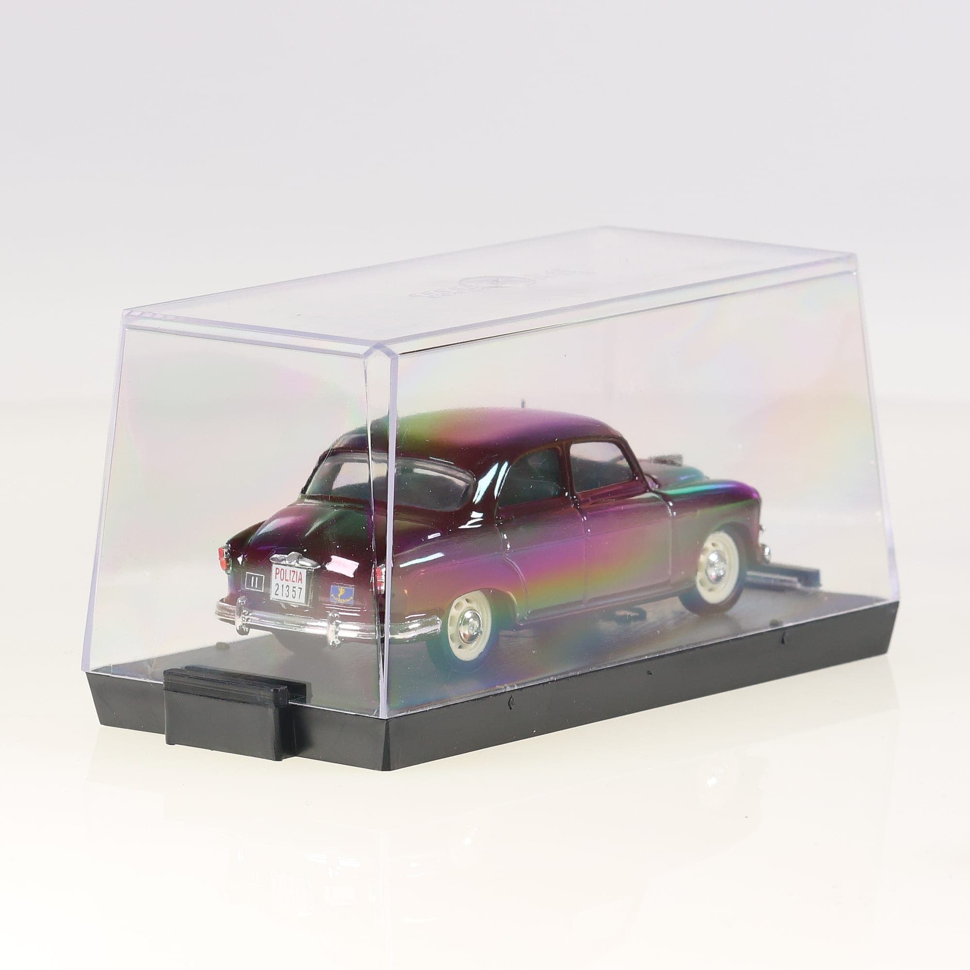 Brumm R307 Fiat 1400B Polizia Stradale 1956 1/43 Bordeaux avec boîte — miniature 3