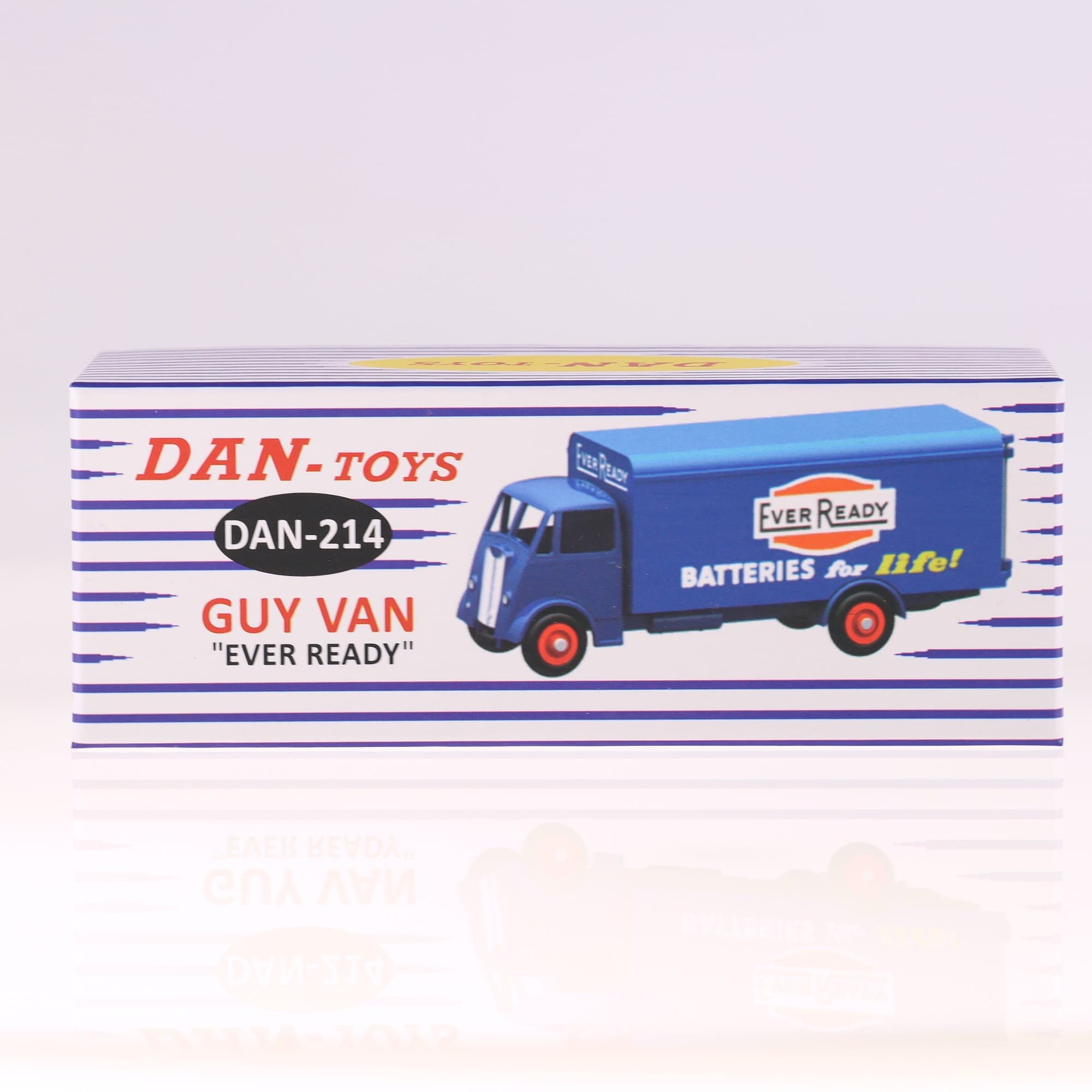 Dan-Toys DAN-214 Guy van Ever Ready Batteries 1/43 Bleu avec boîte — miniature 3