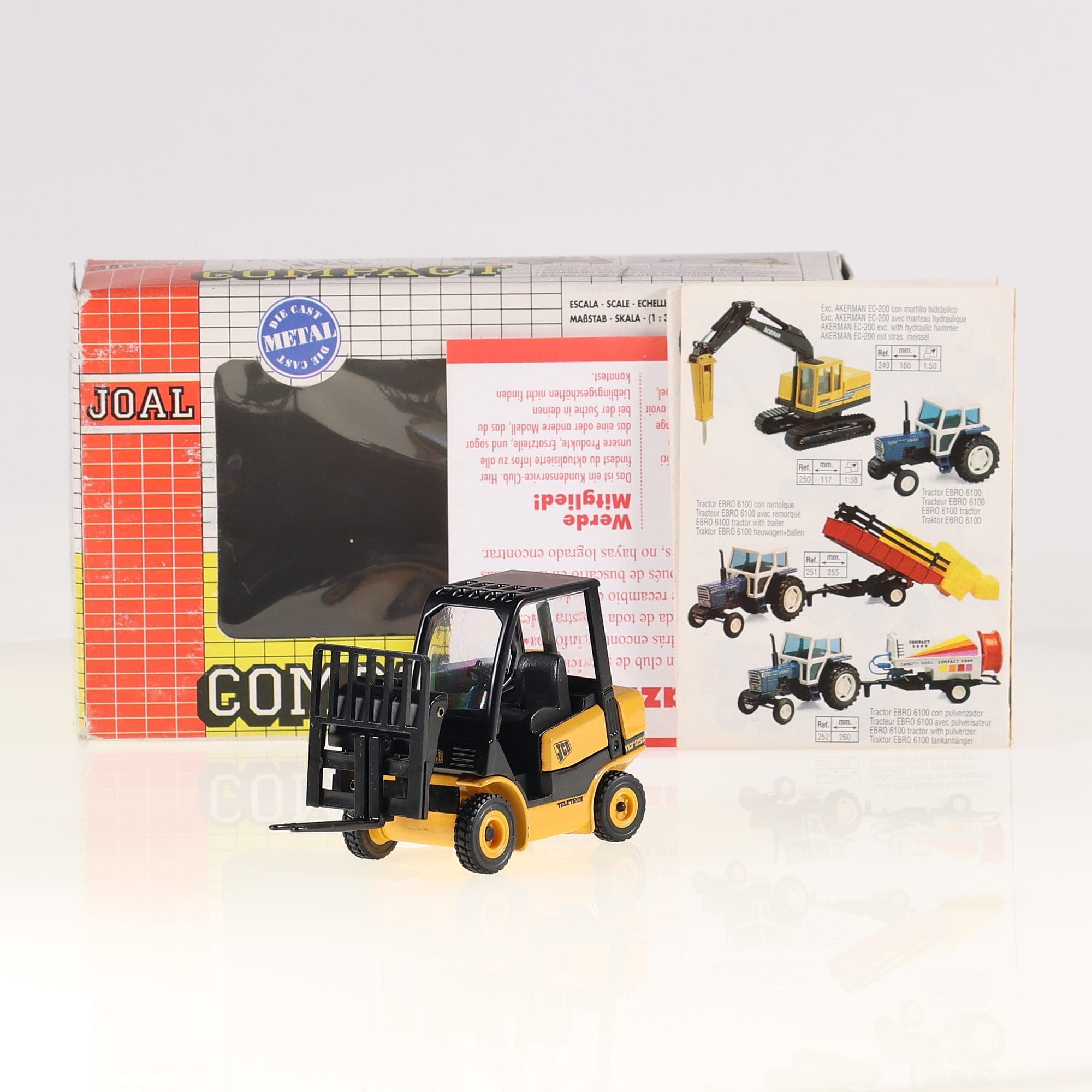 Joal 267 JCB Teletruk compact 1:35 Jaune et noir avec boîte