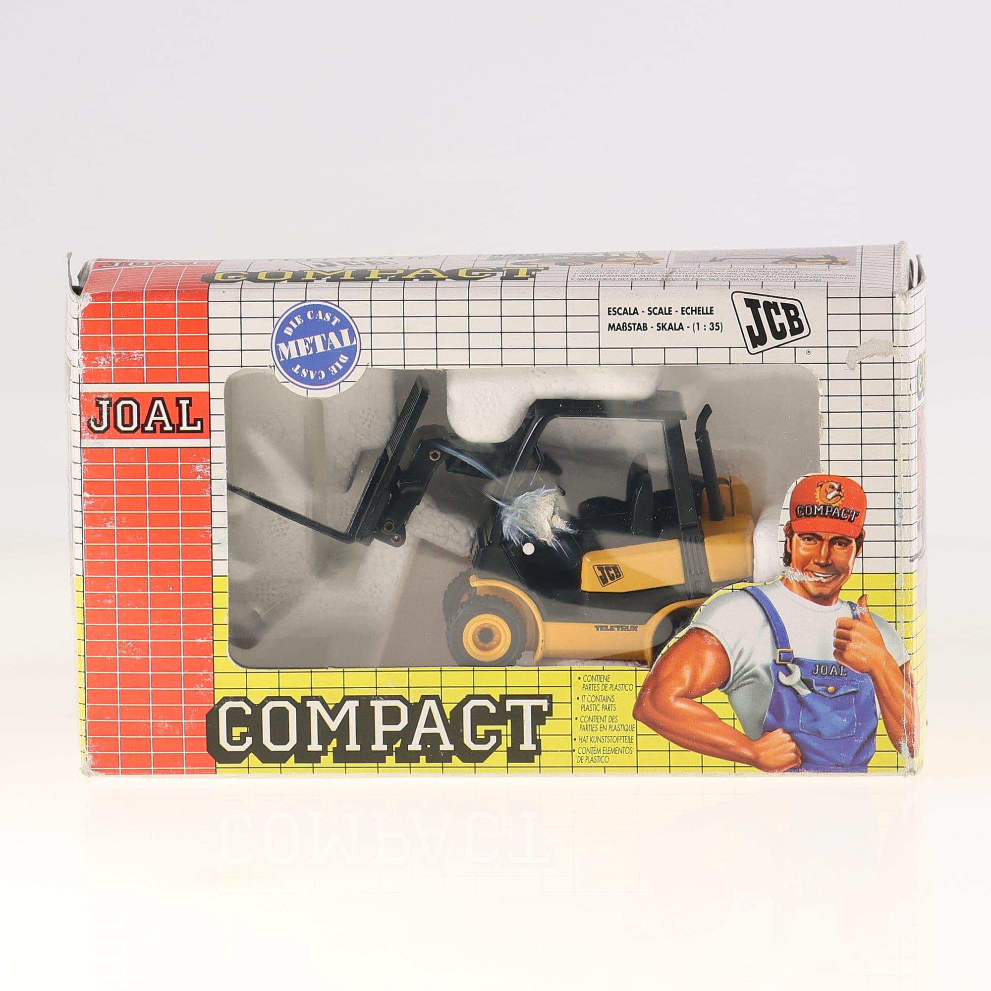 Joal 267 JCB Teletruk compact 1:35 Jaune et noir avec boîte — miniature 3