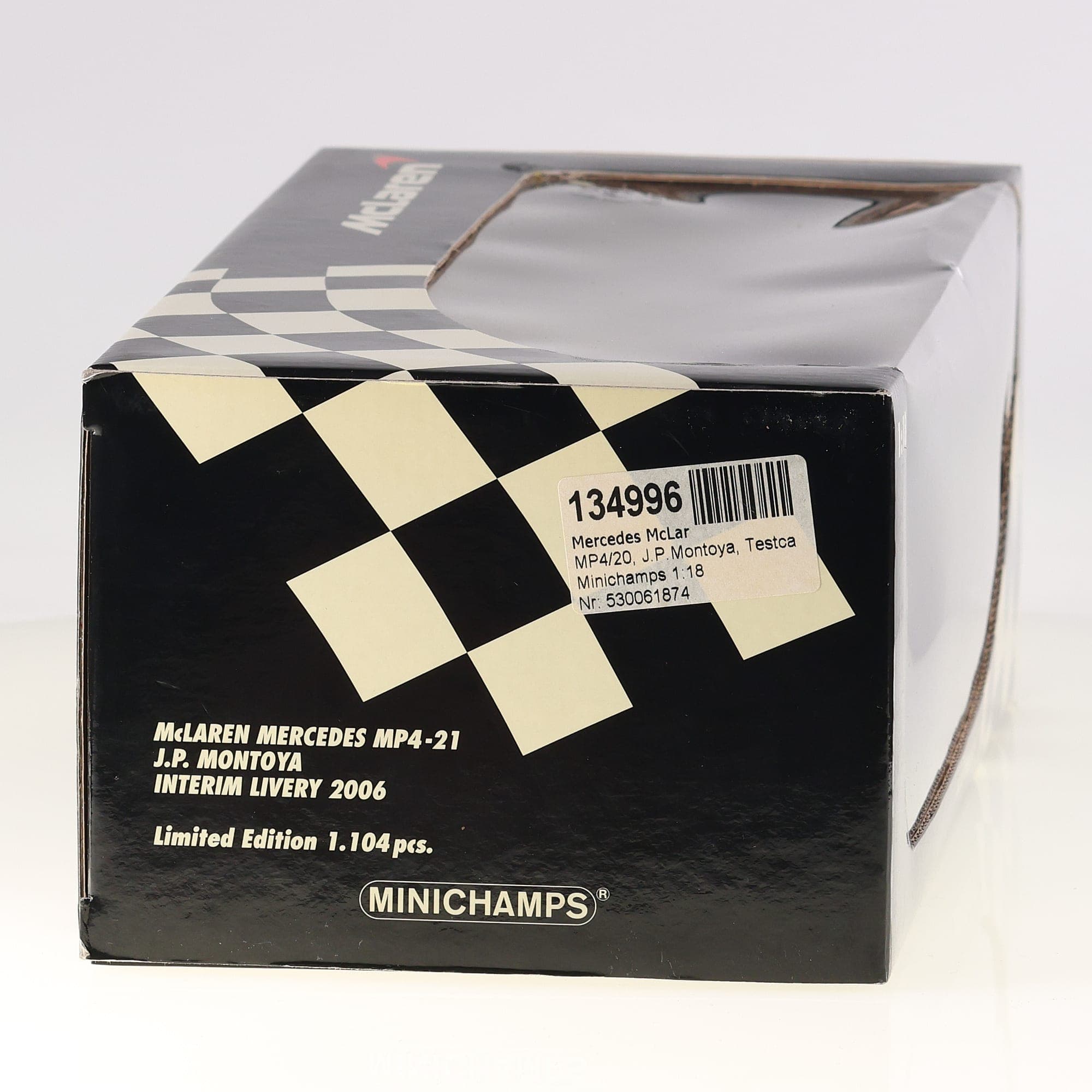 Minichamps McLaren Mercedes MP4-21 J.P. Montoya Interim Livery 2006 #4 1/18 — miniature 4
