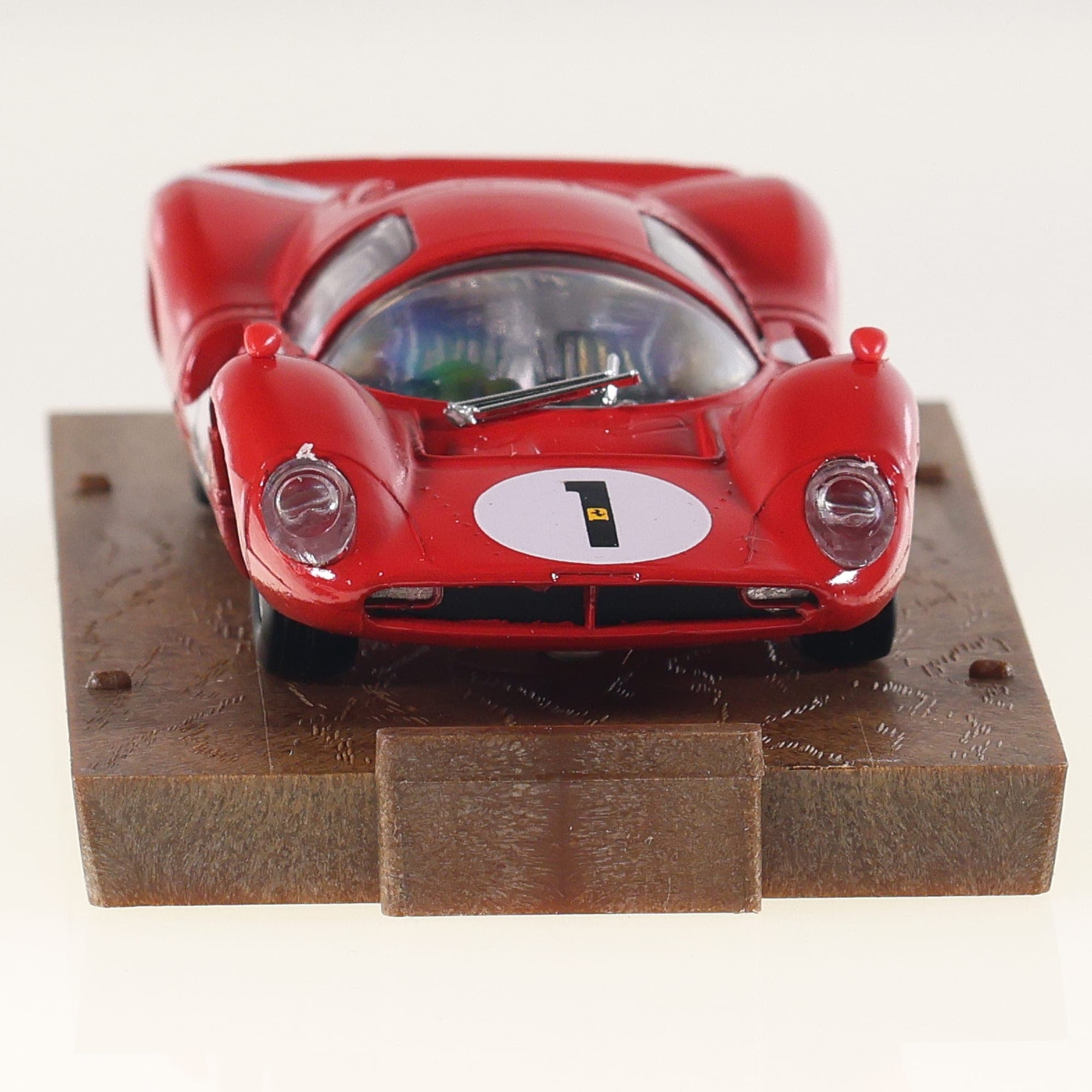 Brumm R157 Ferrari 330 P3 HP 420 1966 #1 1/43 Rouge avec boîte — miniature 11