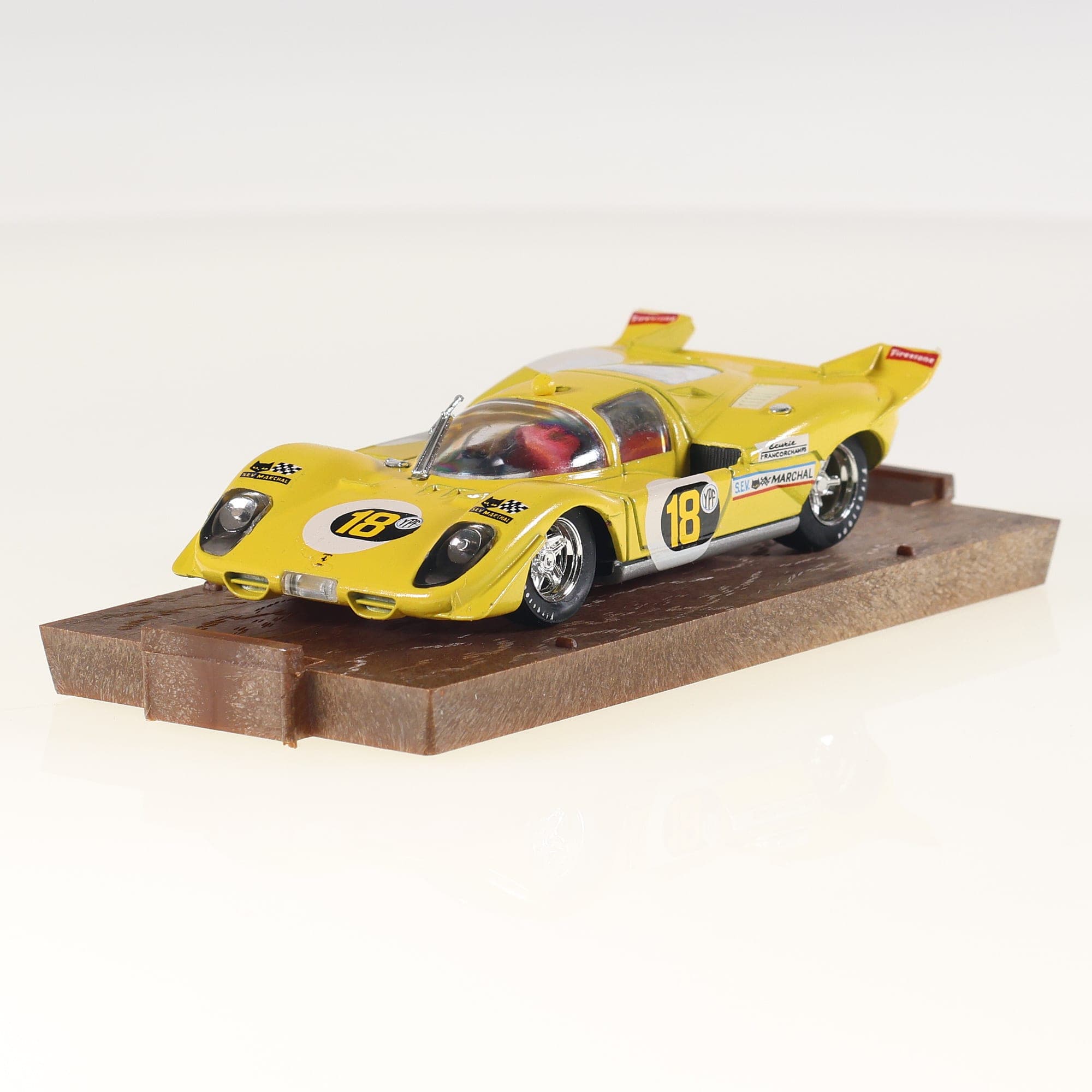 Brumm r 203 Ferrari 512 S HP 550 1970 #18 1/43 Jaune avec boîte — miniature 14