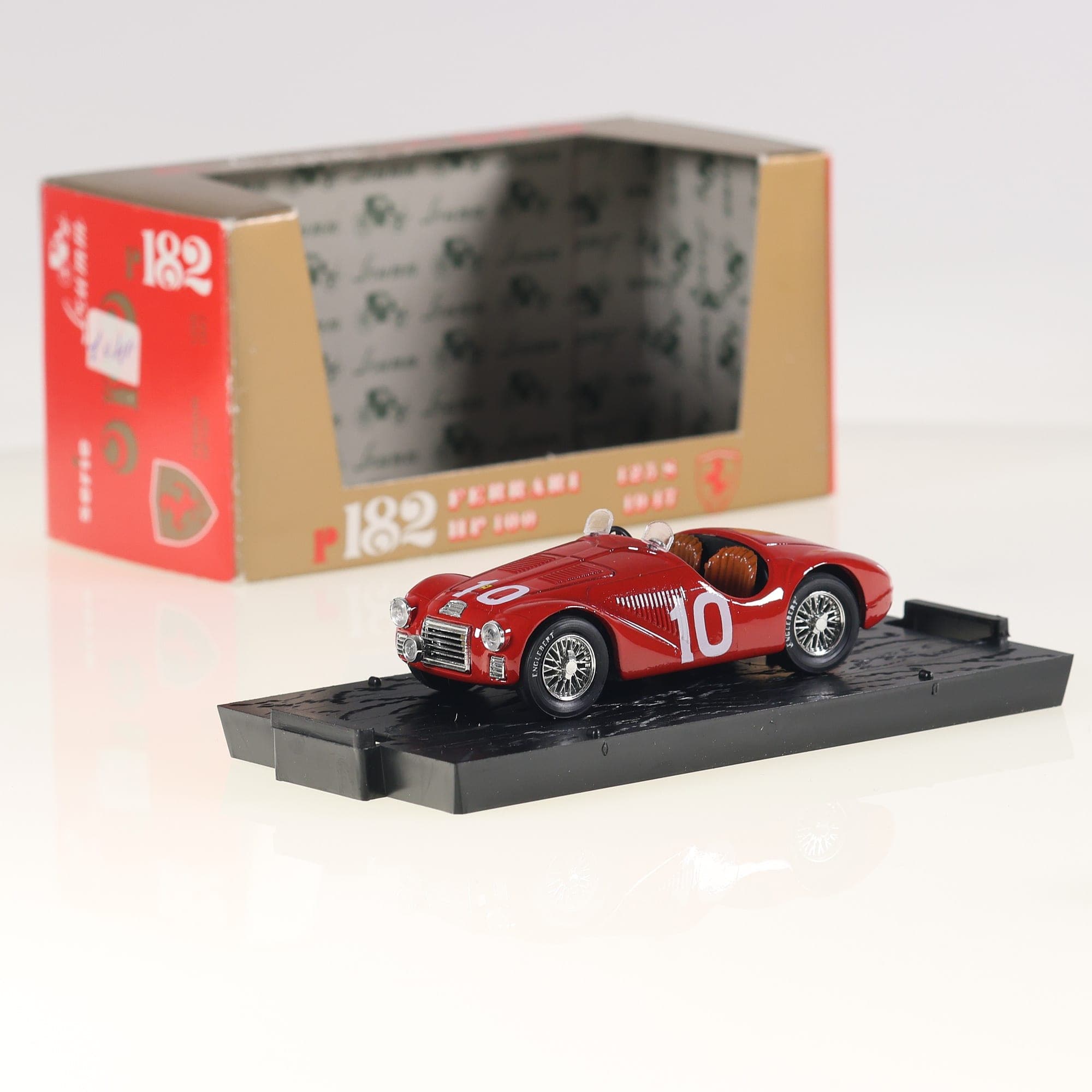 Brumm r182 Ferrari 125 S HP 100 1947 #10 1/43 Rouge avec boîte