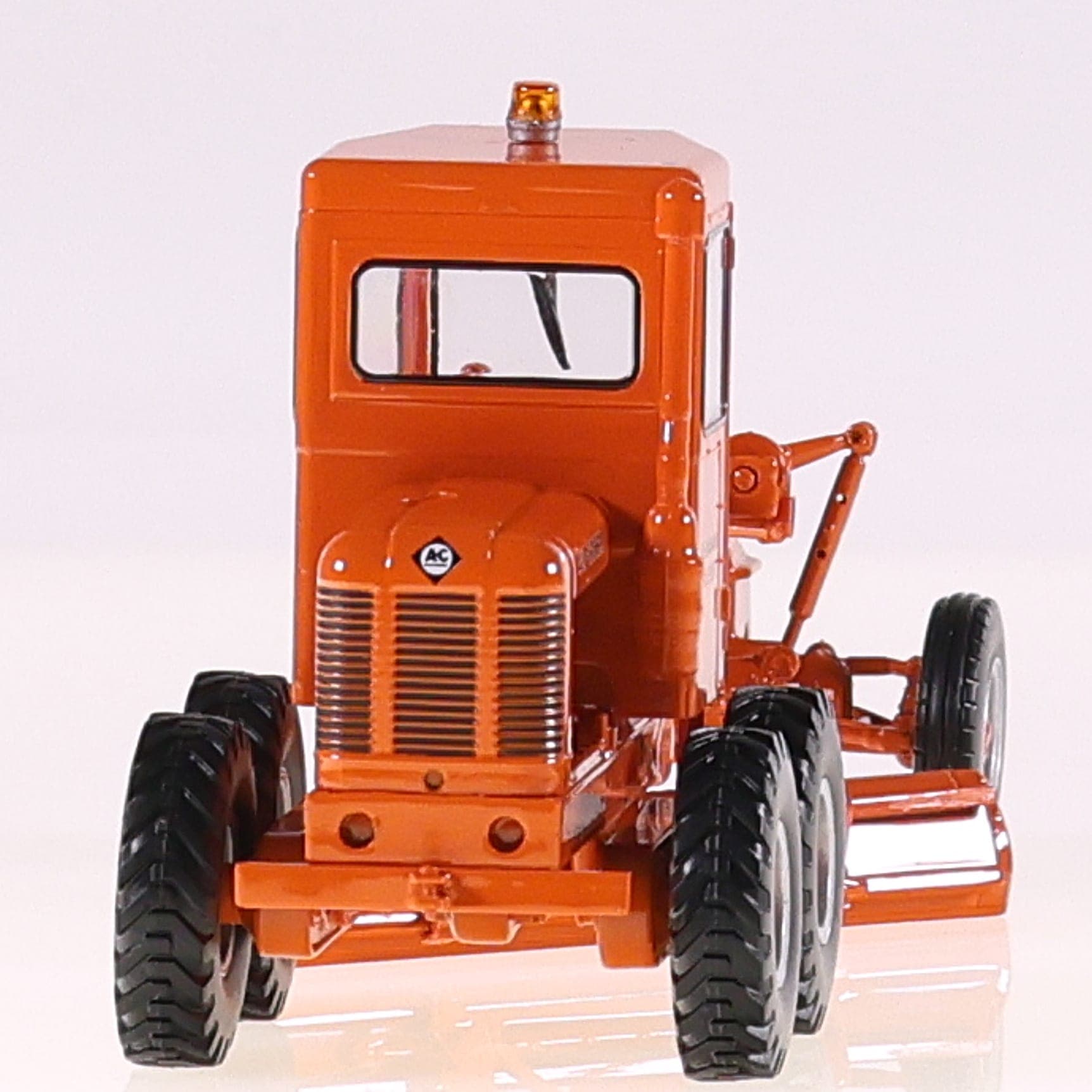 First gear Allis chalmers Motor grader 1/50 Orange avec boîte — miniature 8