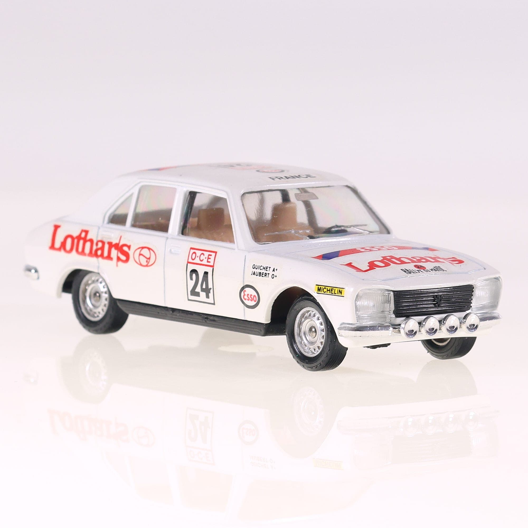 Solido 50 Peugeot 504 Rallye #24 1/43 Blanc avec boîte — miniature 11