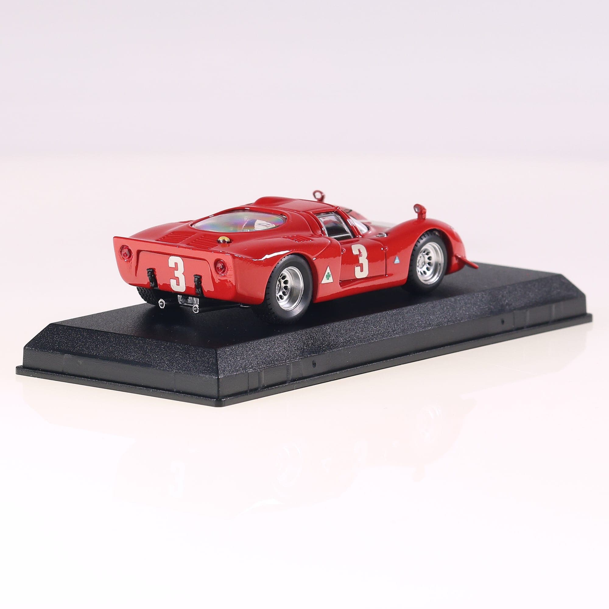 Best 9115 Alfa Romeo 33.2 Imola 1968 Vaccarella Zeccoli 1/43 Rouge neuf en boite — miniature 6