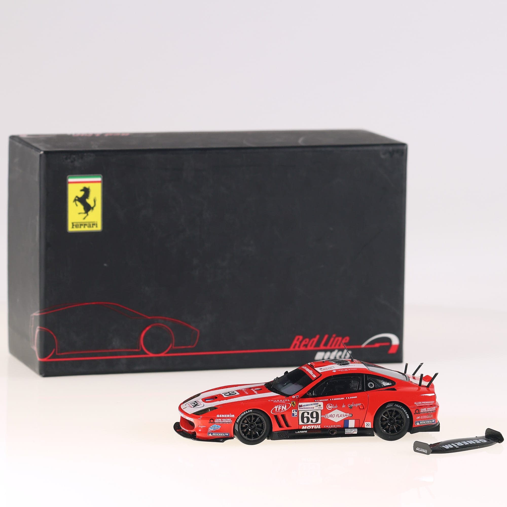 Red Line Models RL028 Ferrari F550 Maranello #69 Le Mans 2004 1/43 Rouge 