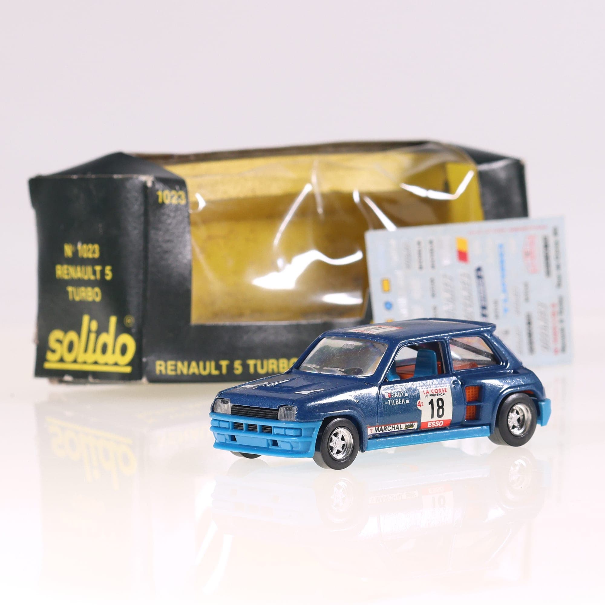 Solido n°1023 Renault 5 Turbo #18 1/43 Avec autocollants