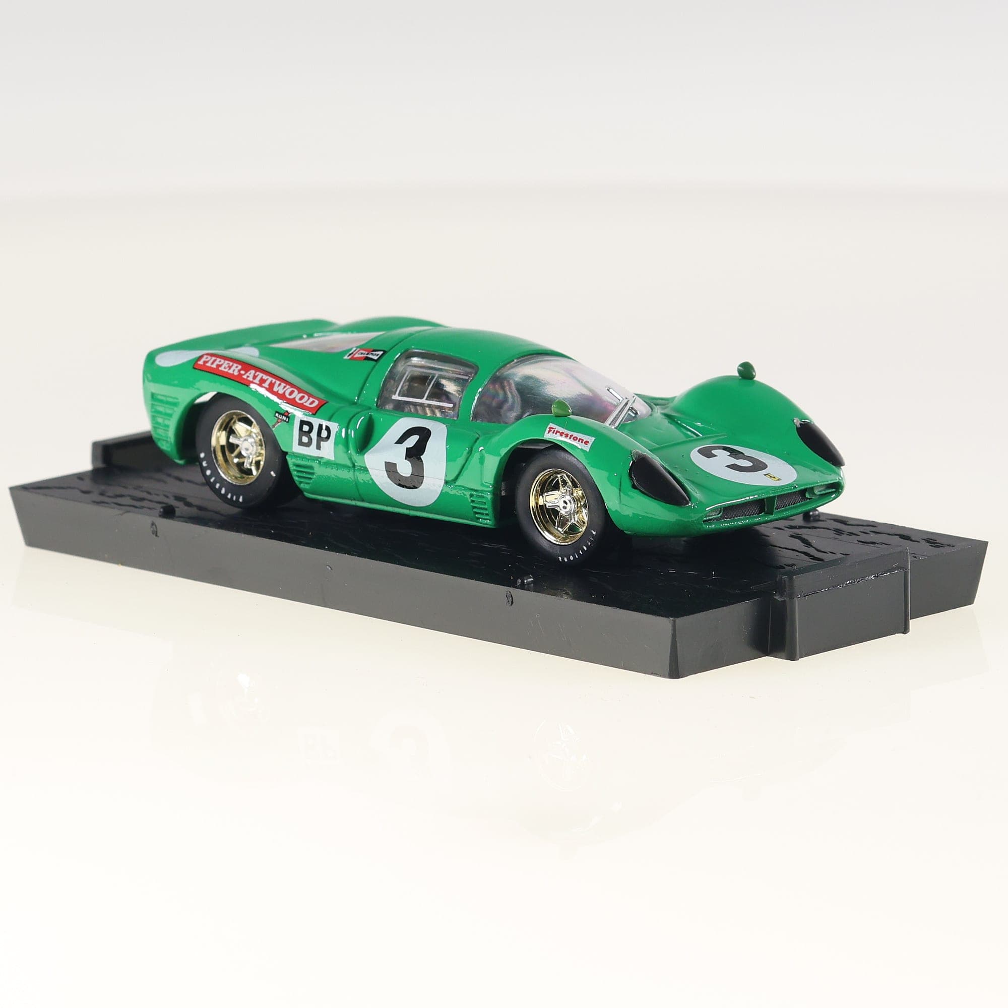 Brumm S 013 Ferrari 330 P3 HP 420 1966 #3 1/43 Vert avec boîte — miniature 12