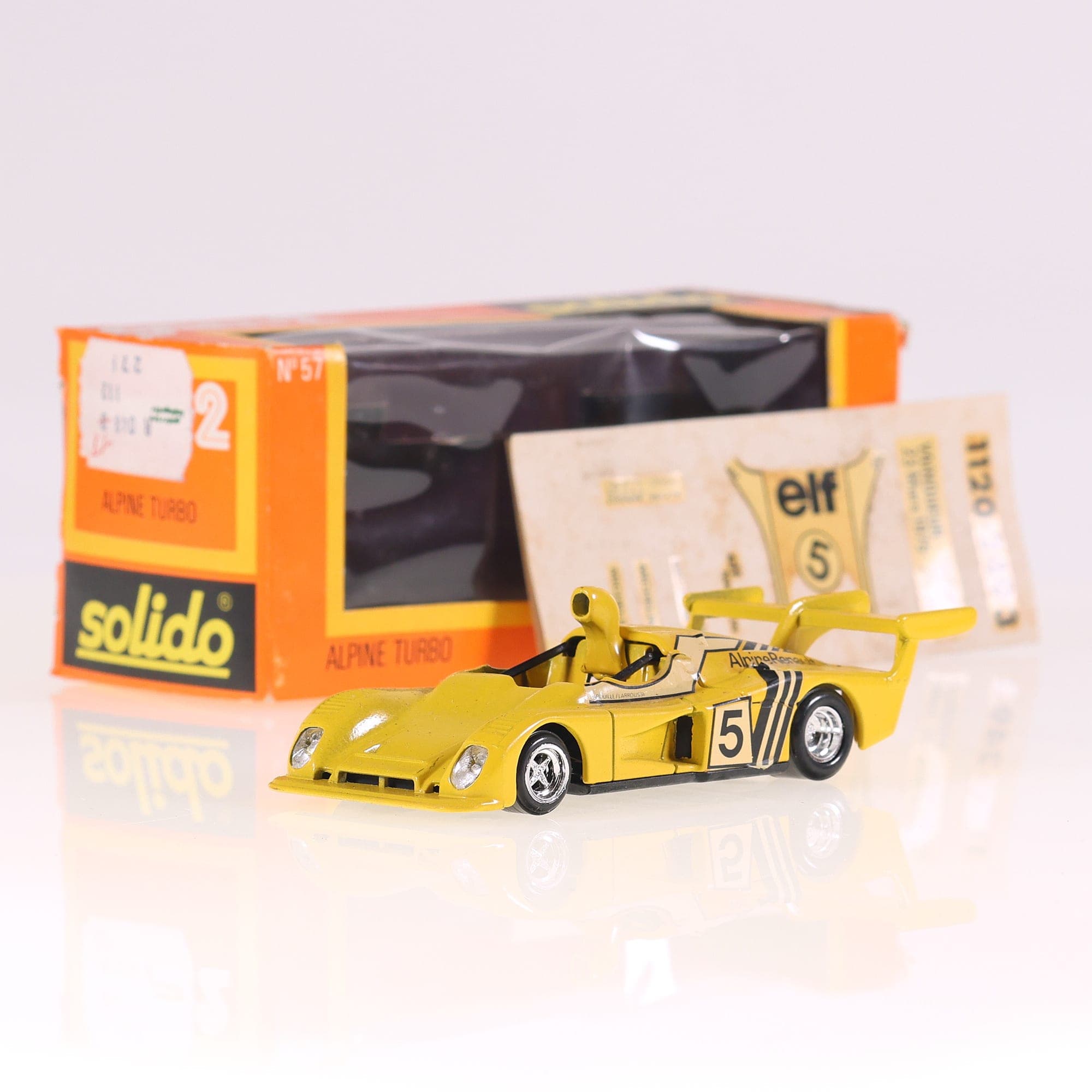 Solido n° 57 Renault Alpine Turbo #5 1/43 Avec autocollants — photo 1