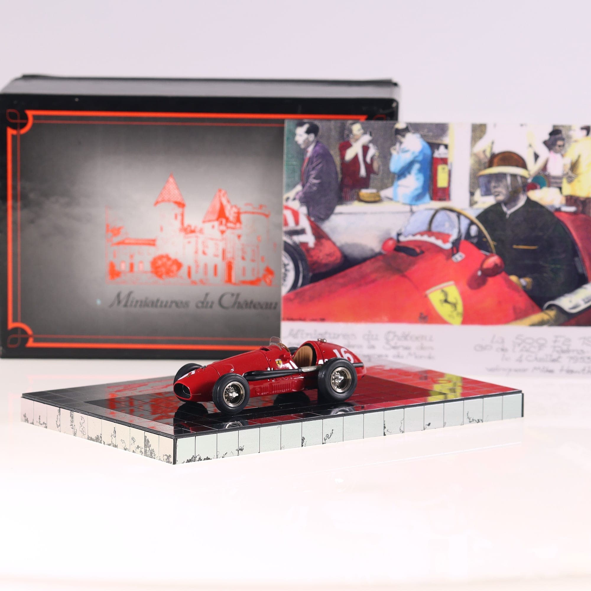 Miniatures du Château HS3 Ferrari 500 F2 1953 GP France 1/43 Heco models neuf — photo 1