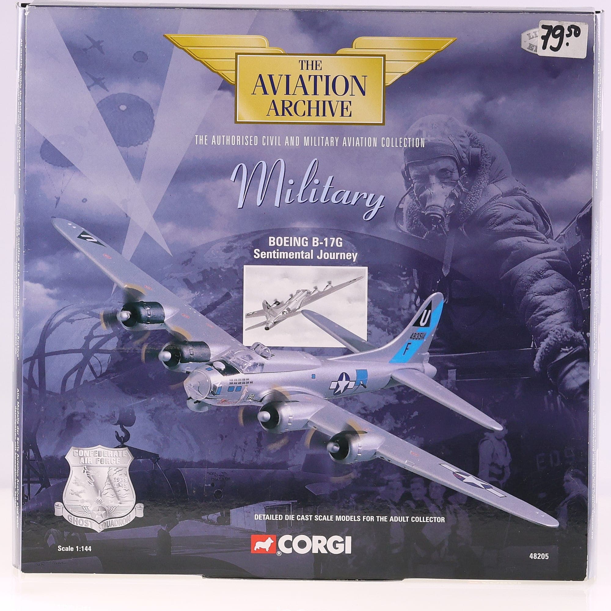 Corgi 48205 Boeing B-17G Sentimental Journey bombardier US 1/144 neuf en boîte
