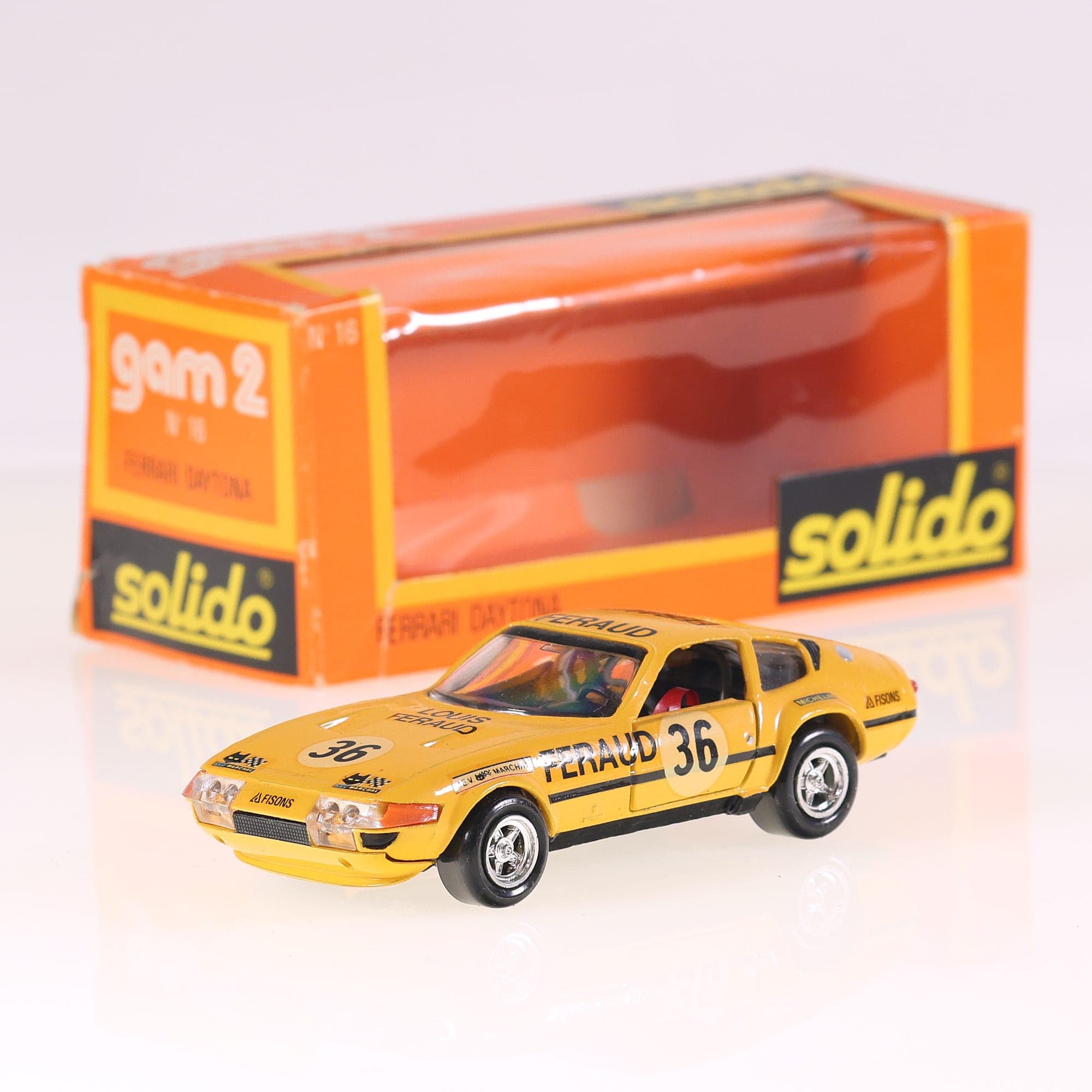Solido n°16 Ferrari Daytona 365 GTB 4 Feraud #36 1/43