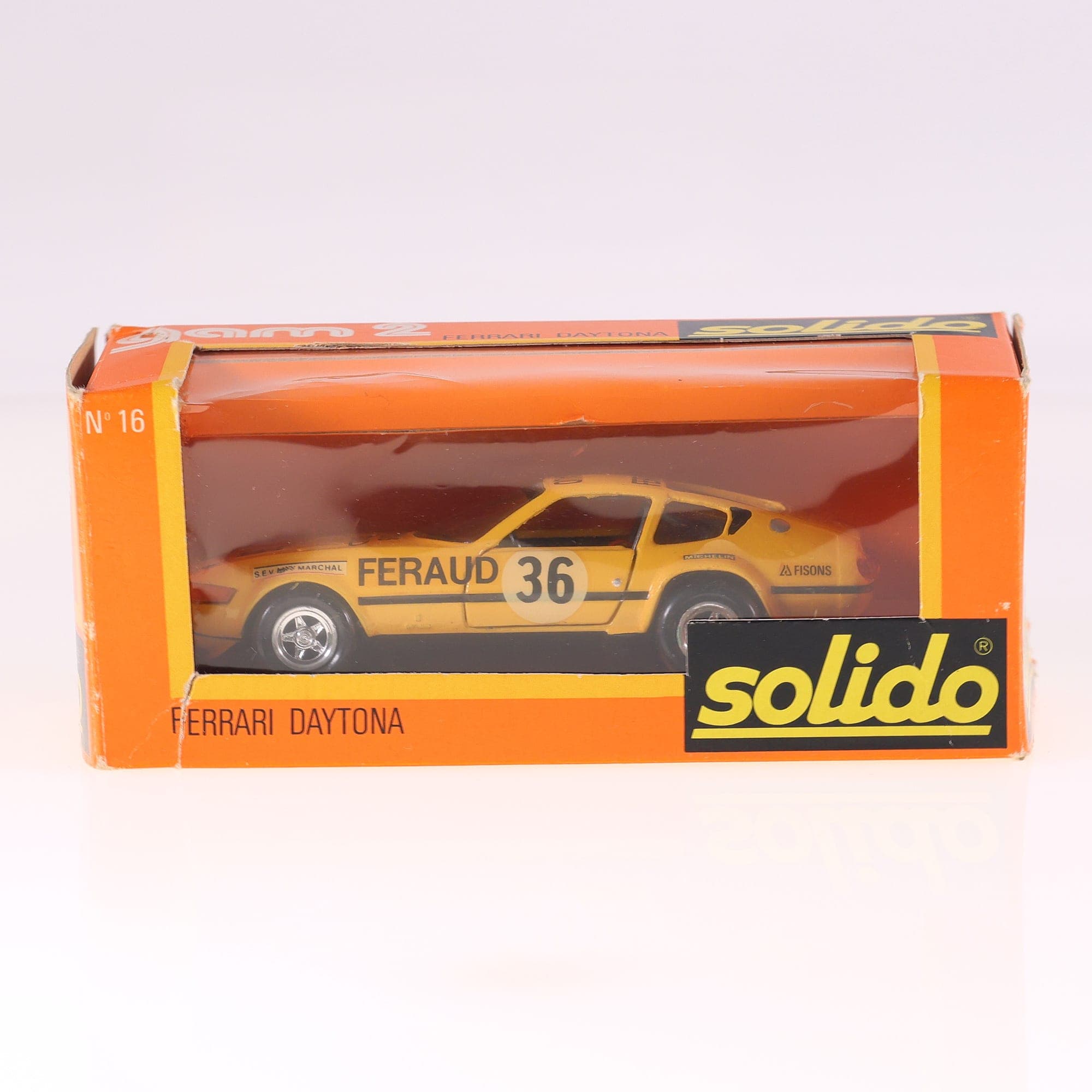 Solido n°16 Ferrari Daytona 365 GTB 4 Feraud #36 1/43 — miniature 3