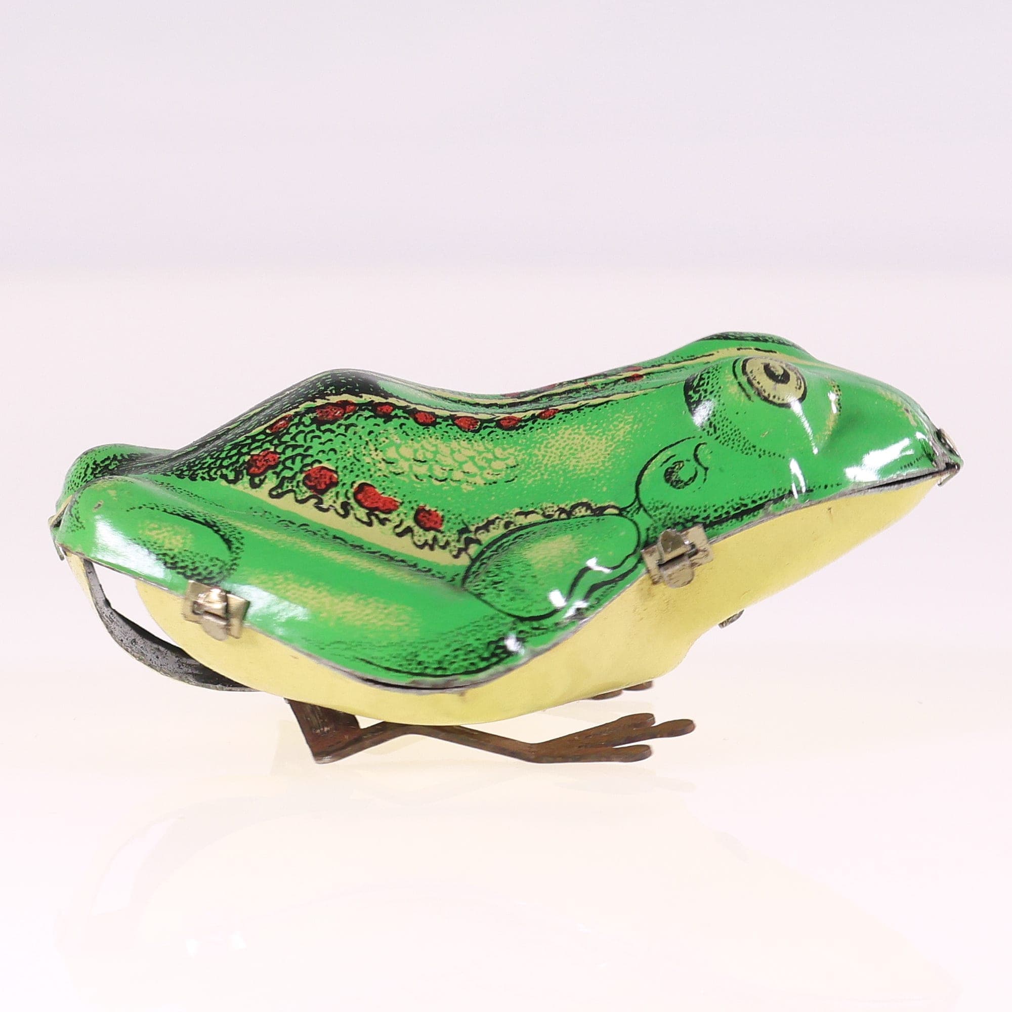 VEB DDR n° 5901 Grenouille sauteuse Frosch mécanique en boite 8,5 cm — miniature 10