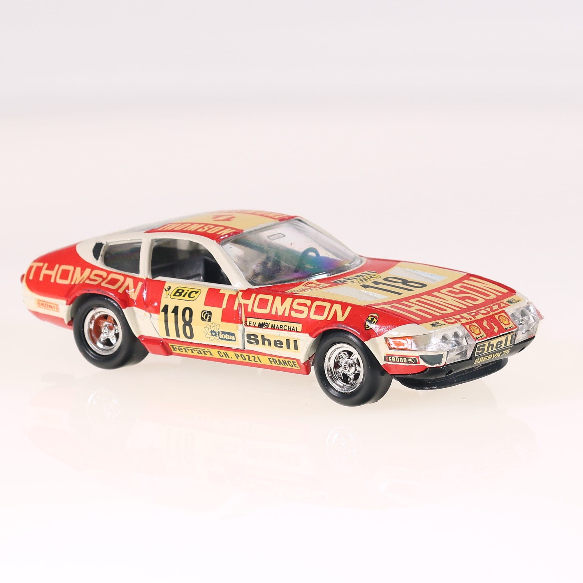 Ferrari 16 Solido Daytona Thomson #118  1/43 Rouge avec boîte — miniature 11