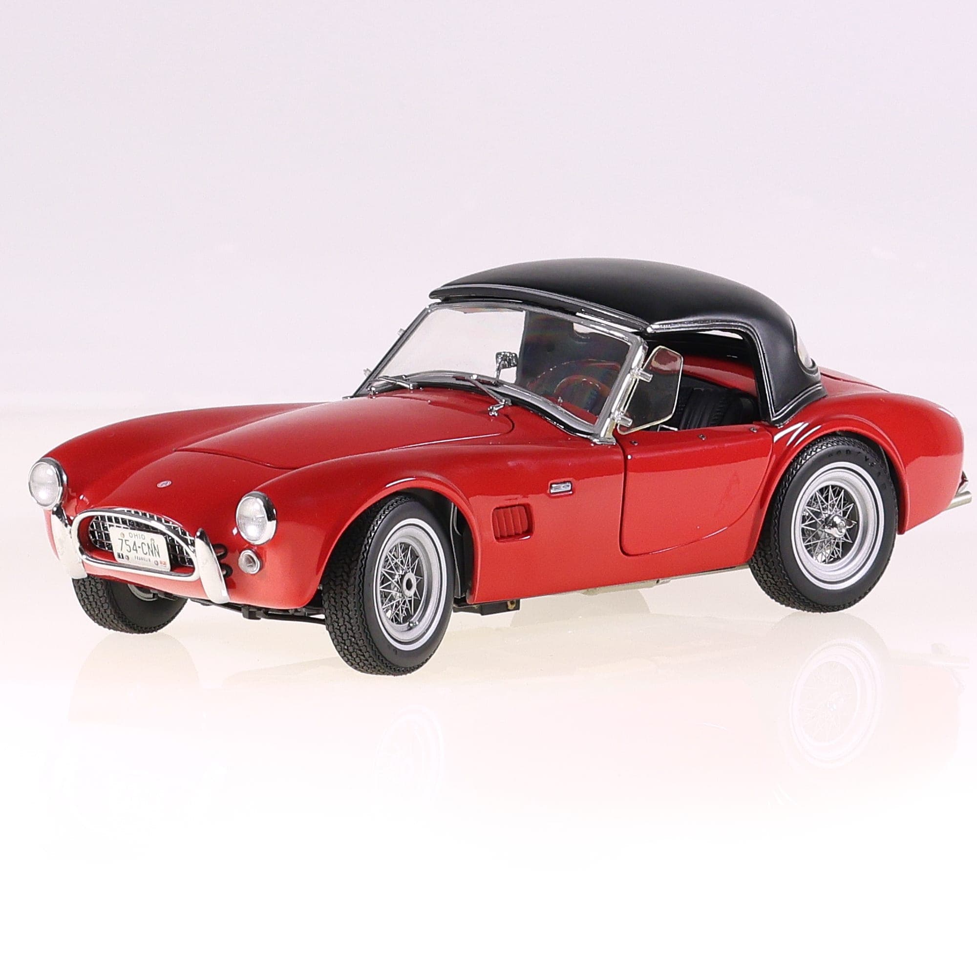 Exoto shelby COBRA 289 Roadster hardtop 1/18 Rouge avec boîte — miniature 13