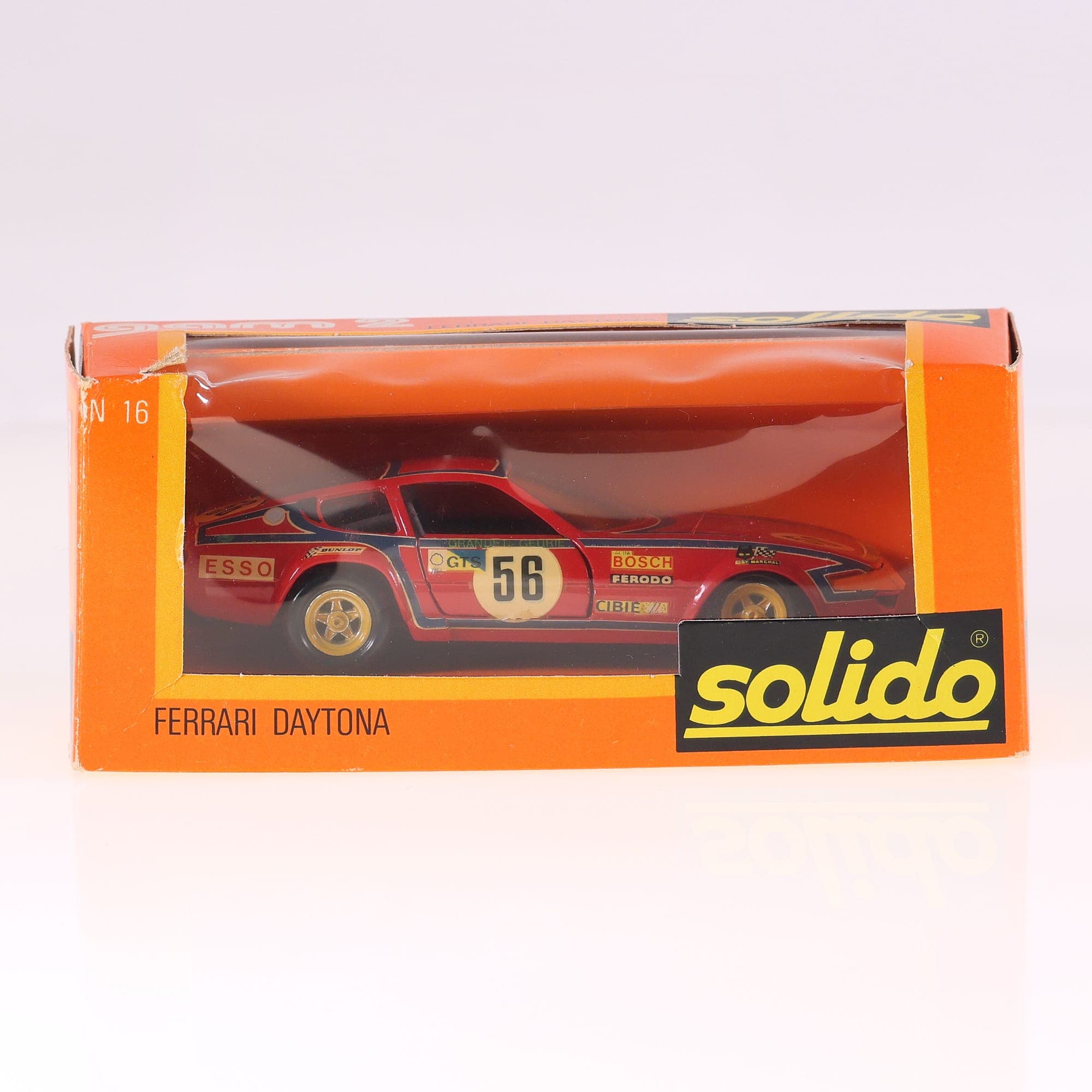Solido N°16 Ferrari Daytona 365 GTB 4 #56 1/43 Rouge avec boîte — miniature 3