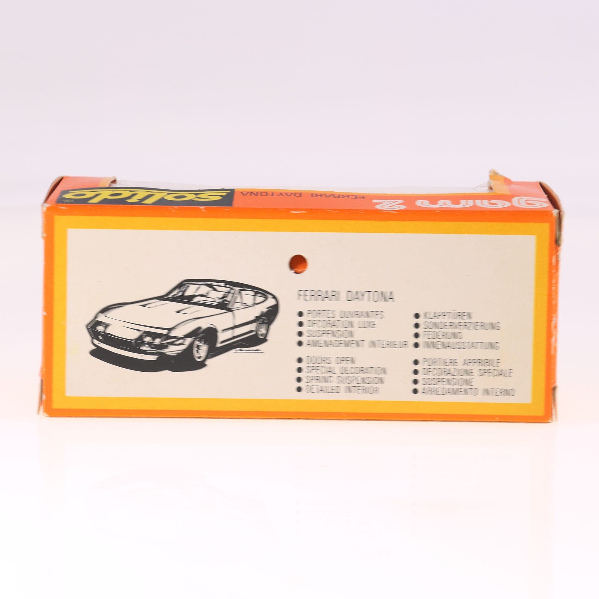 Solido N°16 Ferrari Daytona 365 GTB 4 #56 1/43 Rouge avec boîte — miniature 5