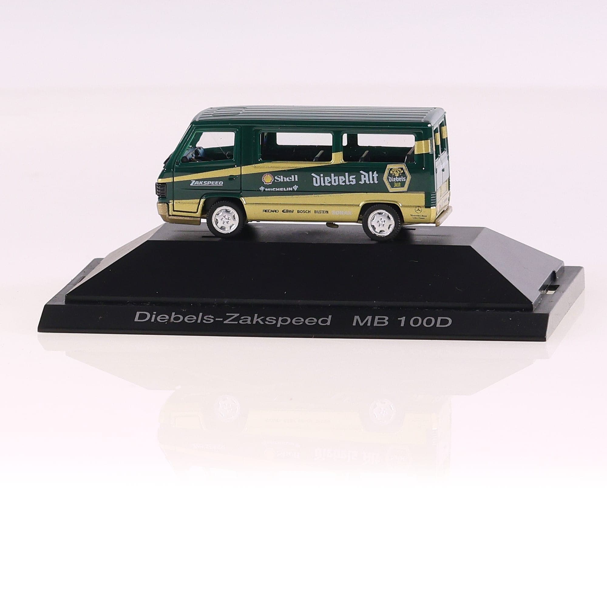 Herpa Mercedes-Benz MB 100D Diebels-Zakspeed 1/87 Vert avec boîte — miniature 3