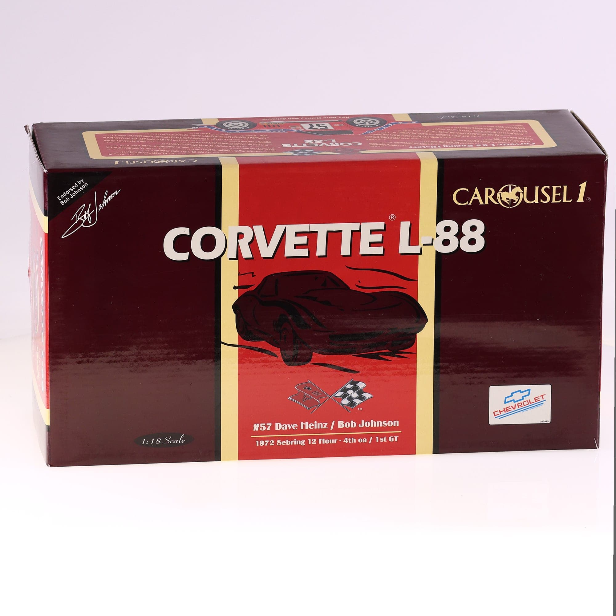 Carousel 1 4601 Chevrolet Corvette L-88  - Sebring 12 H  4th oa  1st GT #57 1972 — miniature 10