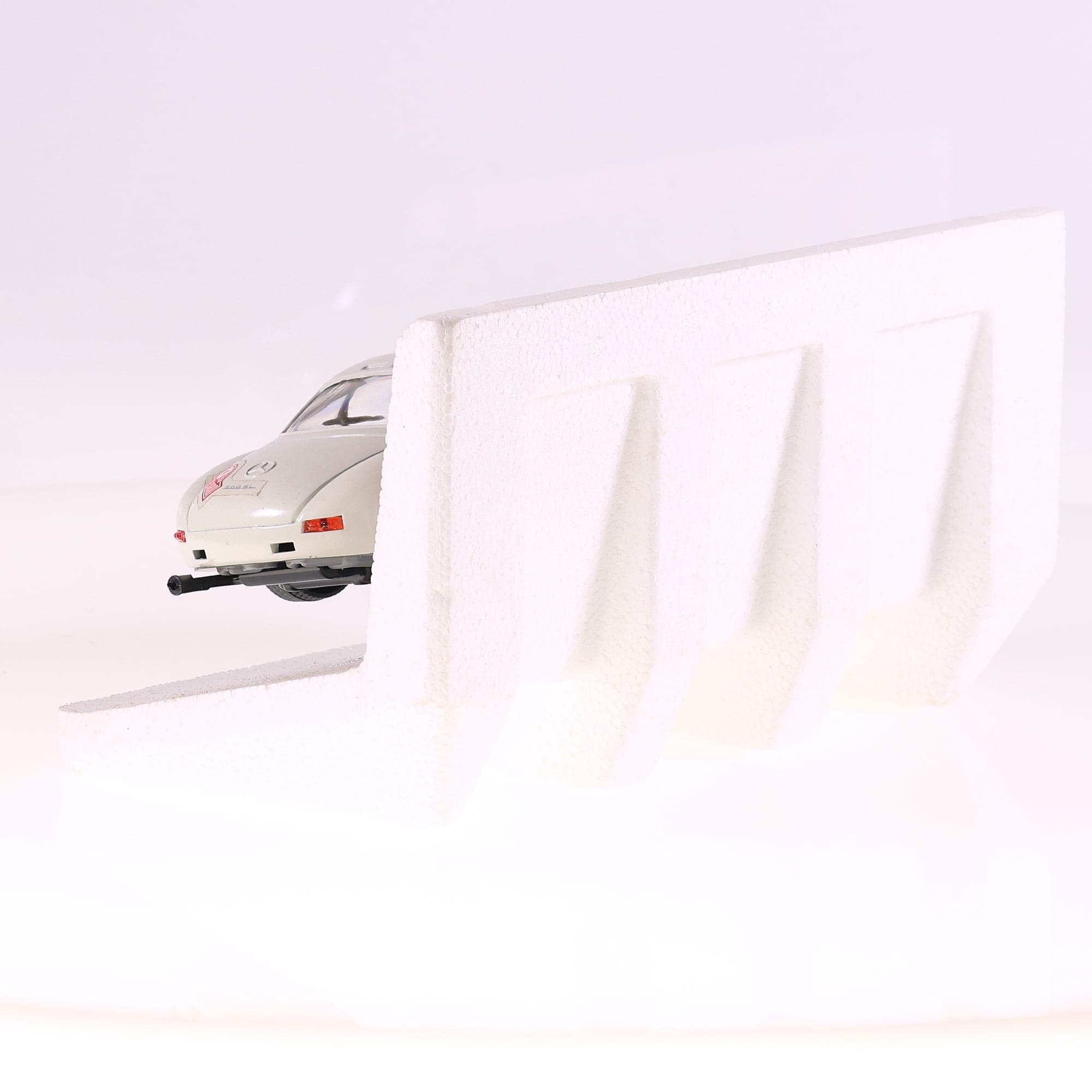 cb.car 113 Mercedes 300 SL 54 rally montecarlo #4 1/24 Blanc avec boîte — miniature 5