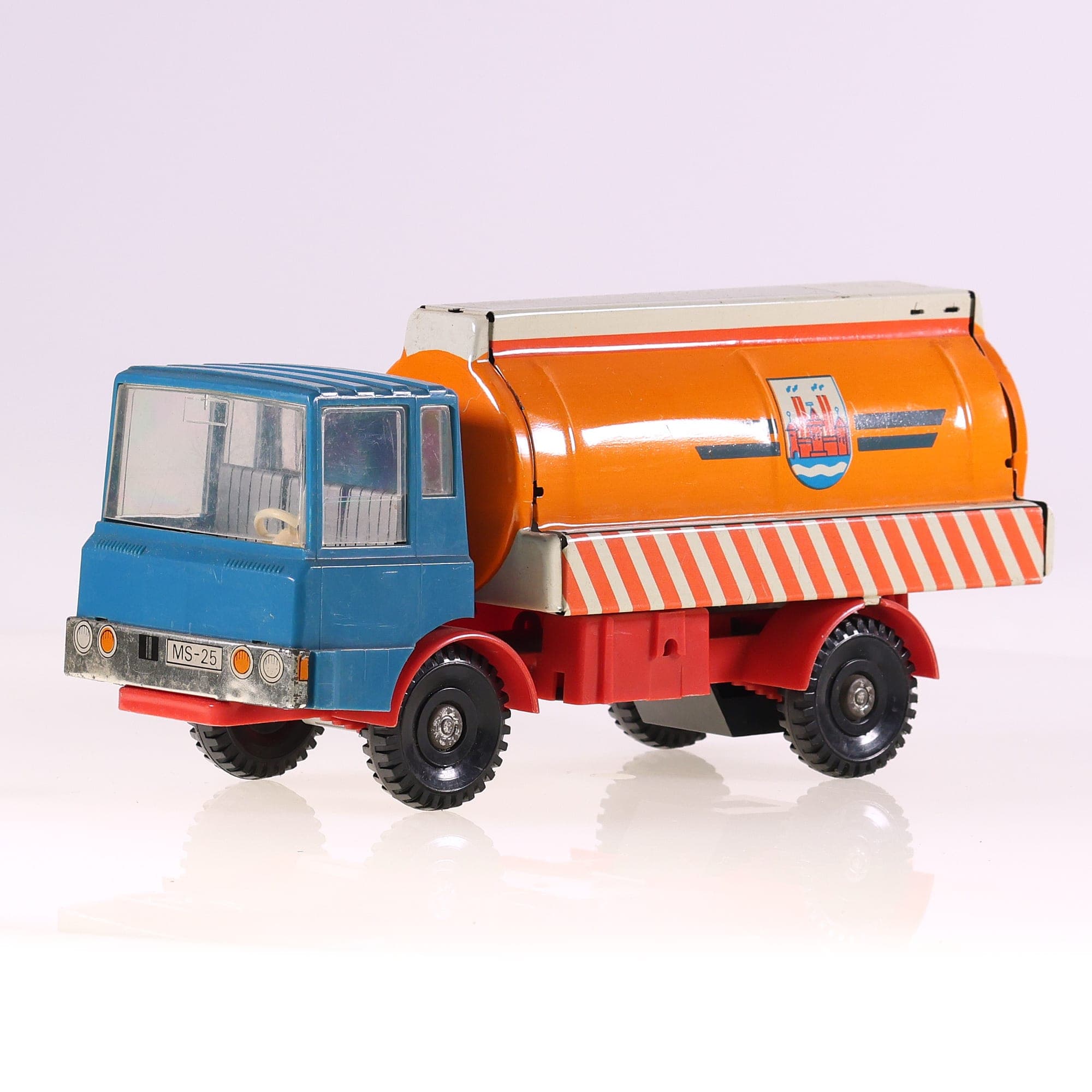 MS GDR MS25 camion balayeuse friction en tôle 23 cm Bicolore sans boîte — photo 1