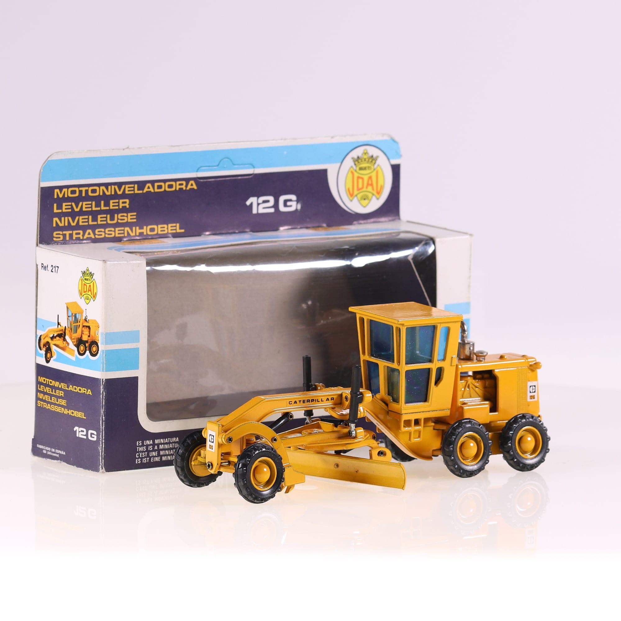 Joal 217 Caterpillar 12 G niveleuse  Jaune avec boîte