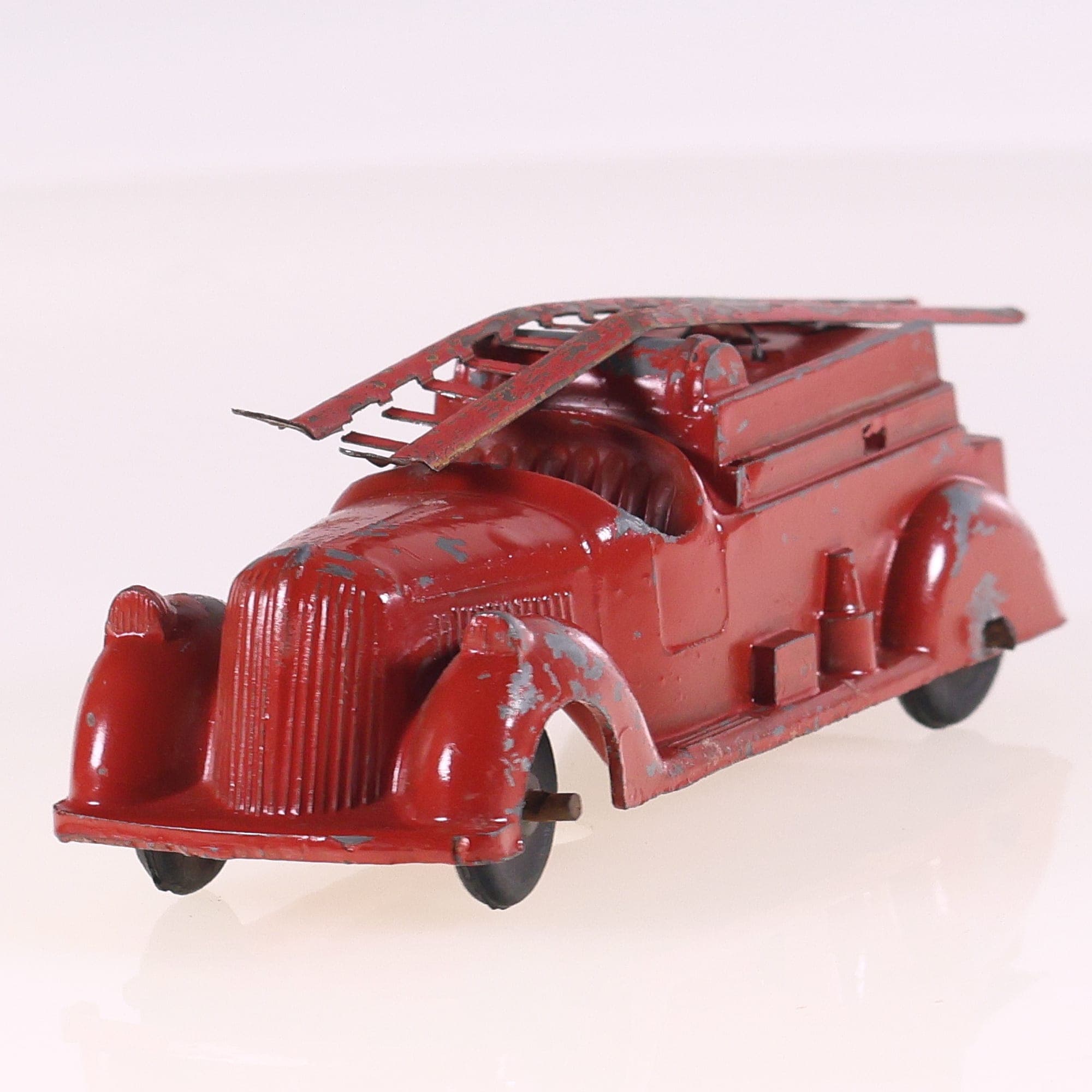 TOBY TOYS 863 camion pompier torpedo avec échelle 11,5 cm Rouge Grade C sans boî