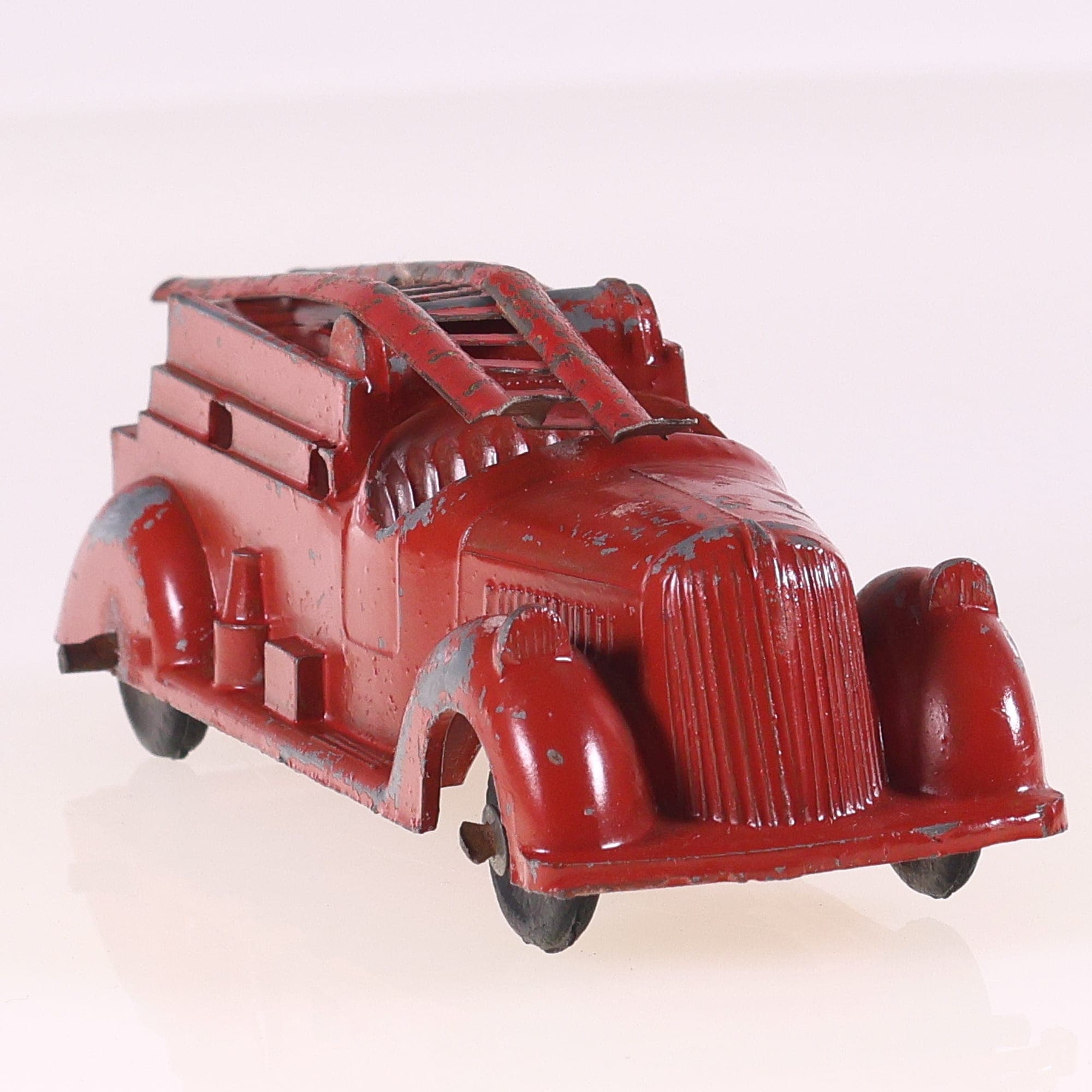 TOBY TOYS 863 camion pompier torpedo avec échelle 11,5 cm Rouge Grade C sans boî — miniature 8