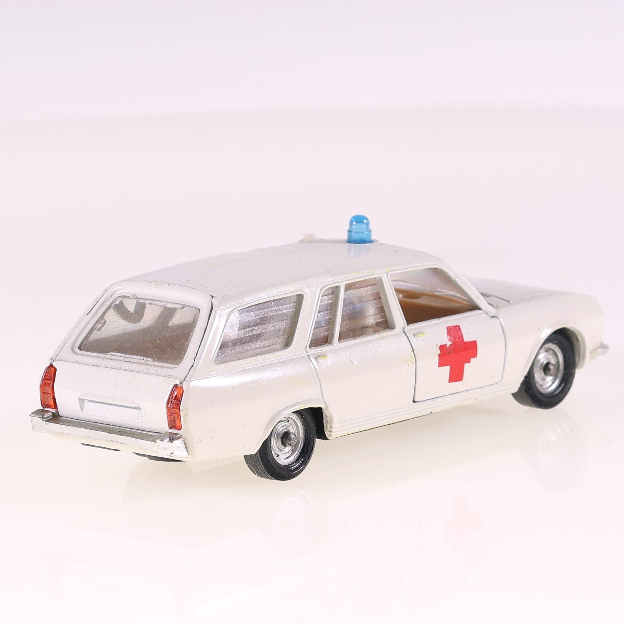 Solido n°23 Peugeot Break 504 Ambulance 1/43 Blanc avec boîte — miniature 9