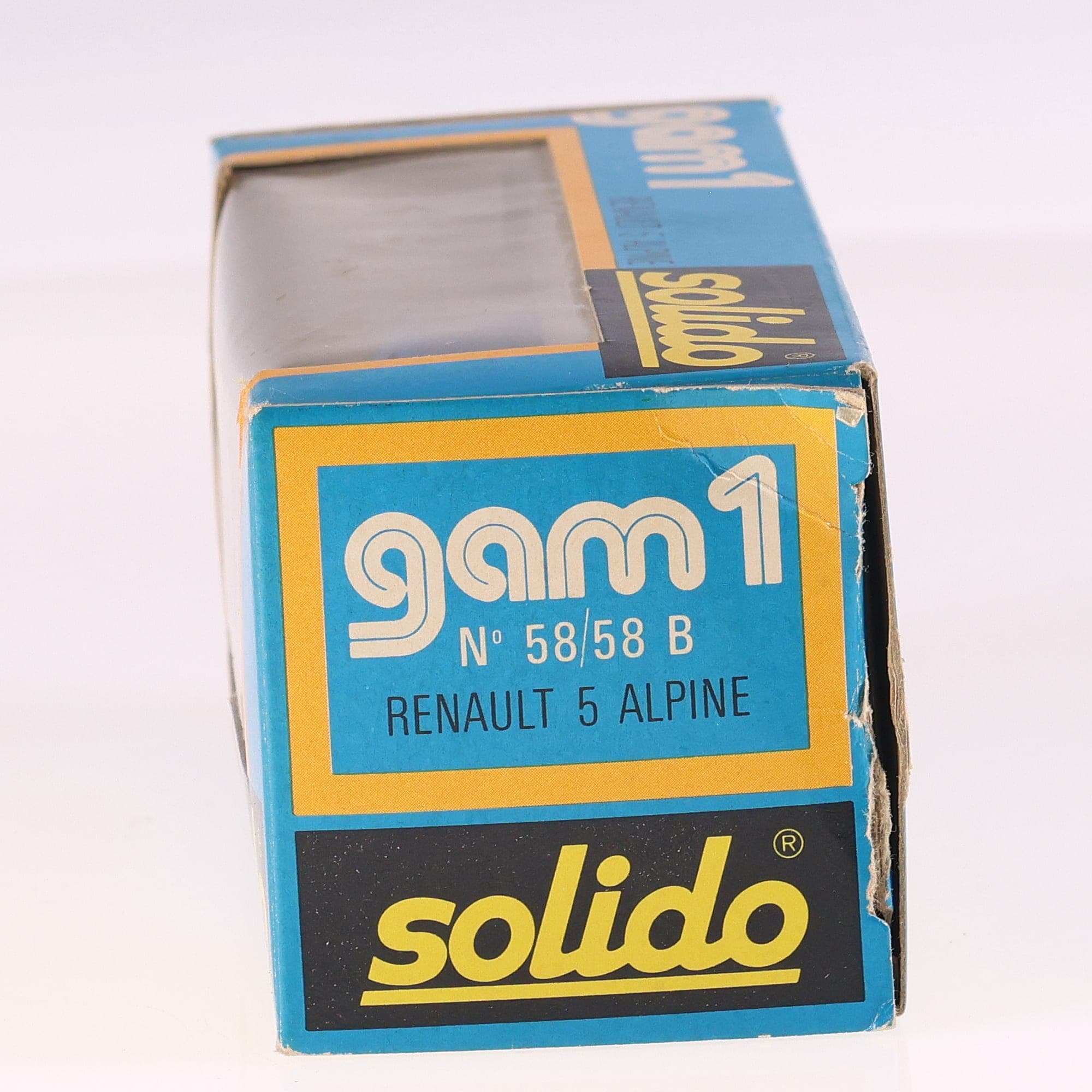 Solido n°58 Renault 5 Alpine #1 1/43 Bleu avec boîte — miniature 3
