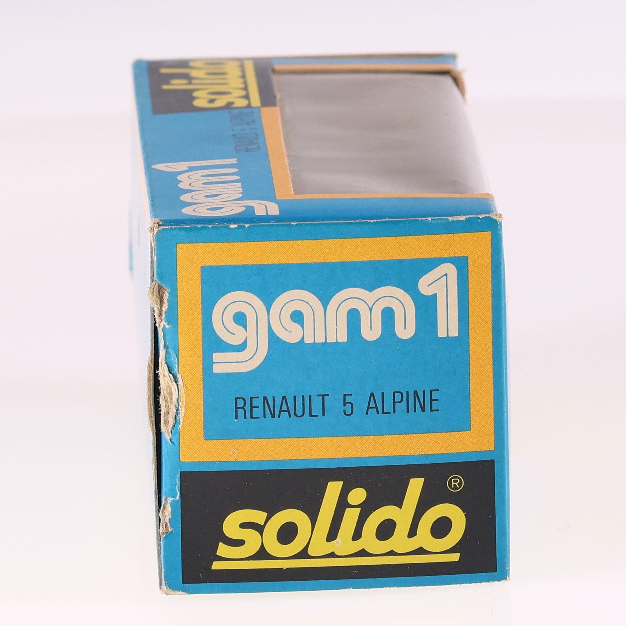 Solido n°58 Renault 5 Alpine #1 1/43 Bleu avec boîte — miniature 5