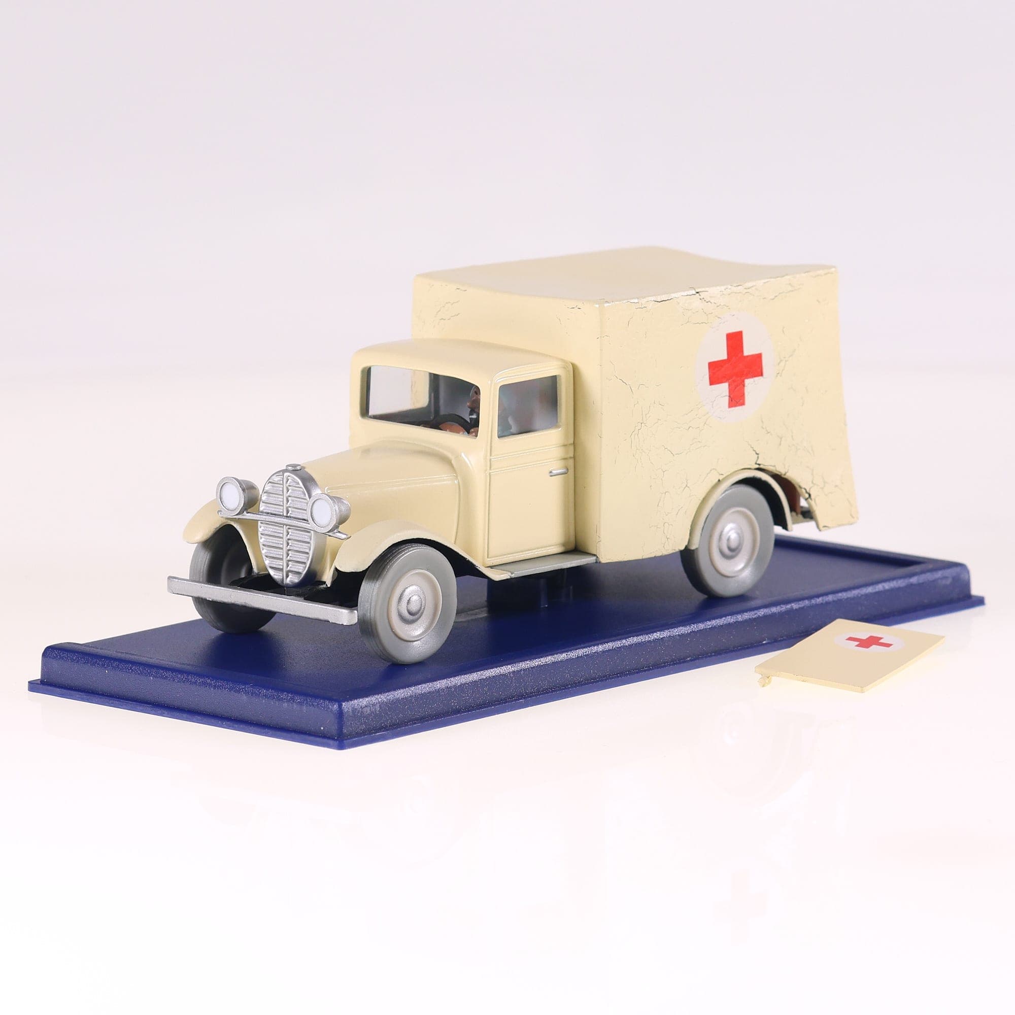 Tintin 2 118 056 ATLAS Ambulance de l'asile des Cigares du Pharaon 1/43 Crème Gr — miniature 12