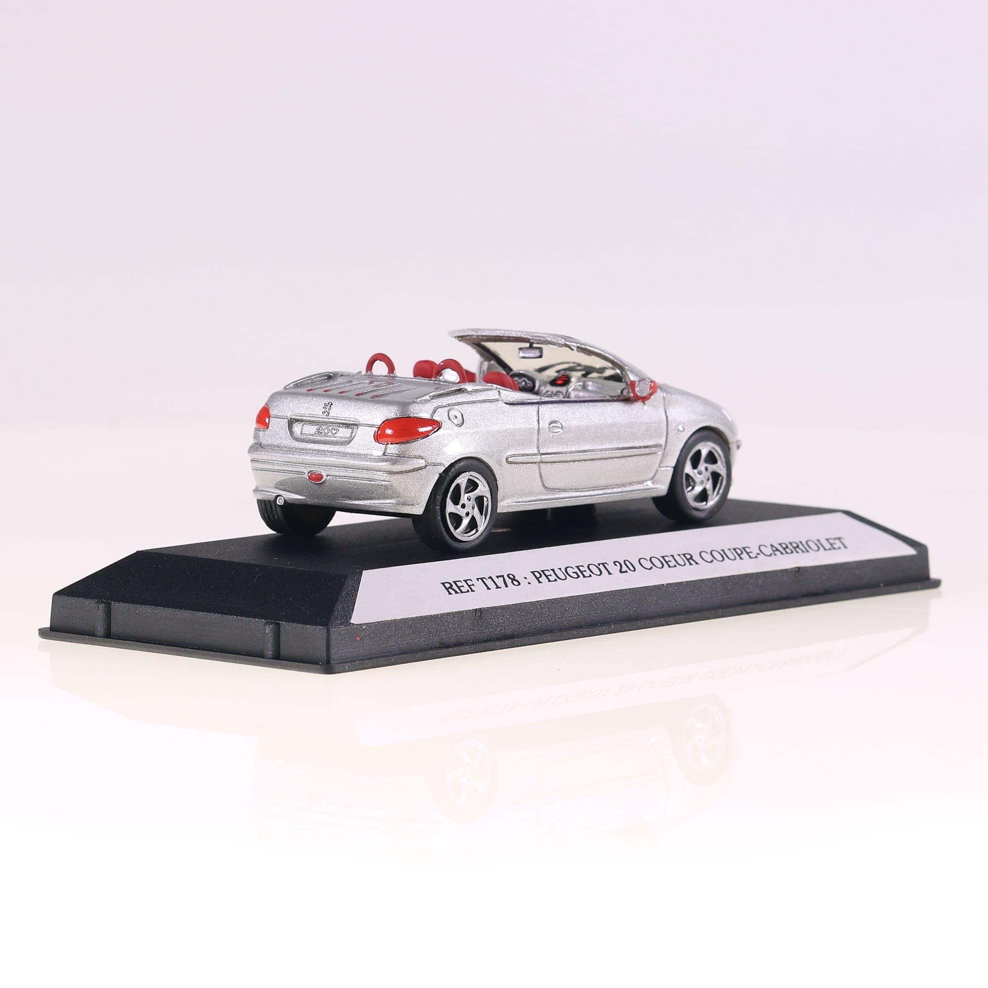 Starter T178 Peugeot 20 Coeur Coupe Cabriolet 1/43 Argent avec boîte — miniature 10