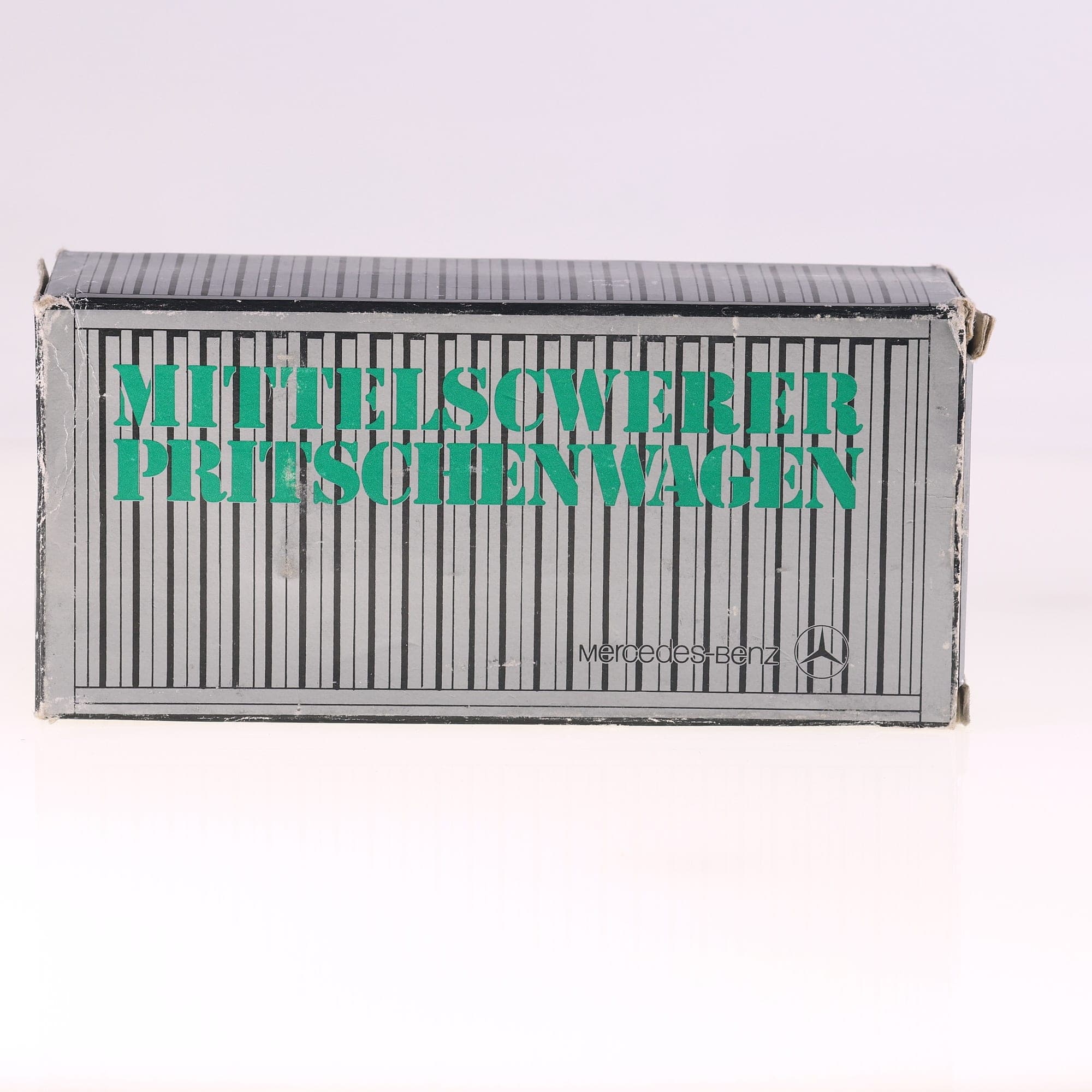 Conrad Mercedes-Benz Camion bâché Pritschenwagen 1/50 vert et gris avec boîte — miniature 5