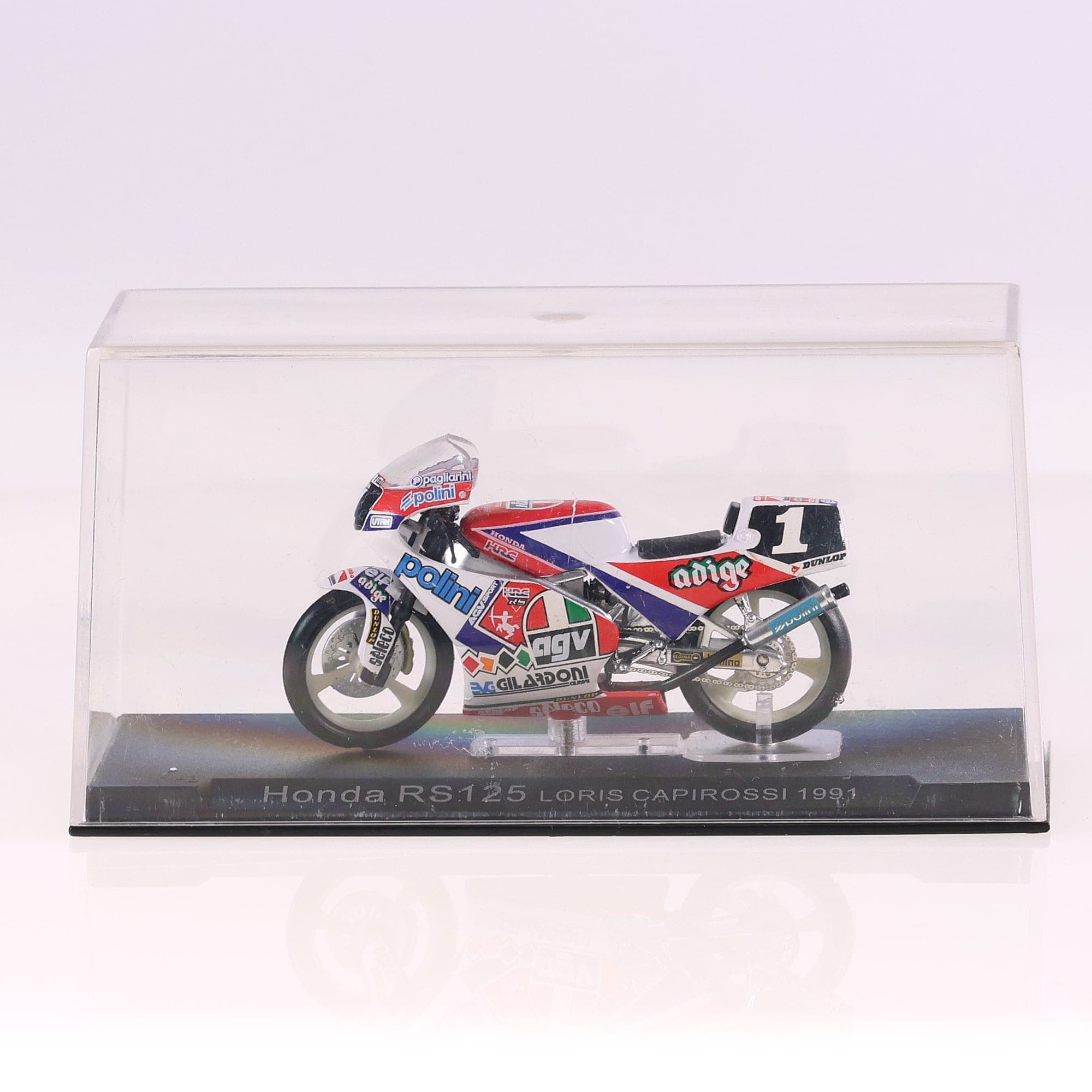 Kiosque Honda RS125 Loris Capirossi 1991 avec boîte — miniature 9