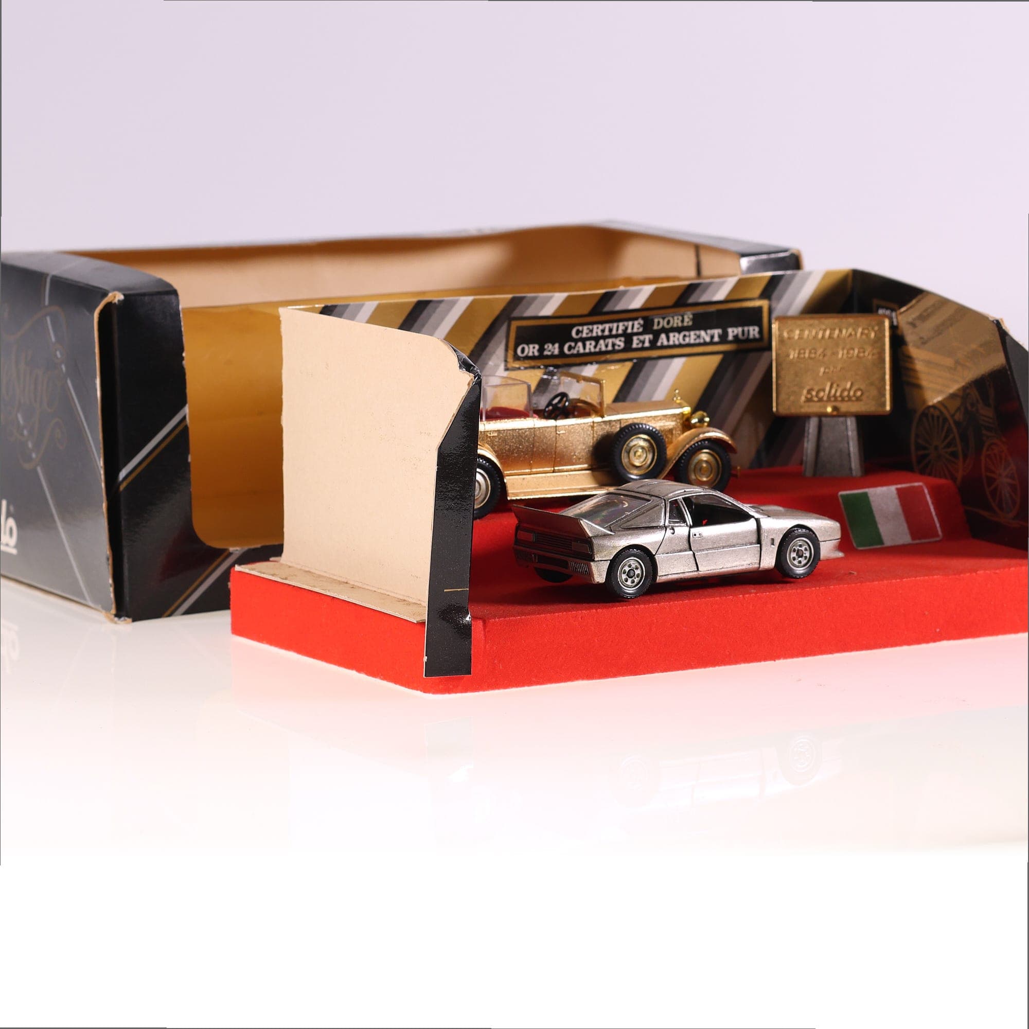 Solido Rolls-Royce Coffret Centenary 1884-1984 Or et Argent 1/43 Or avec boîte