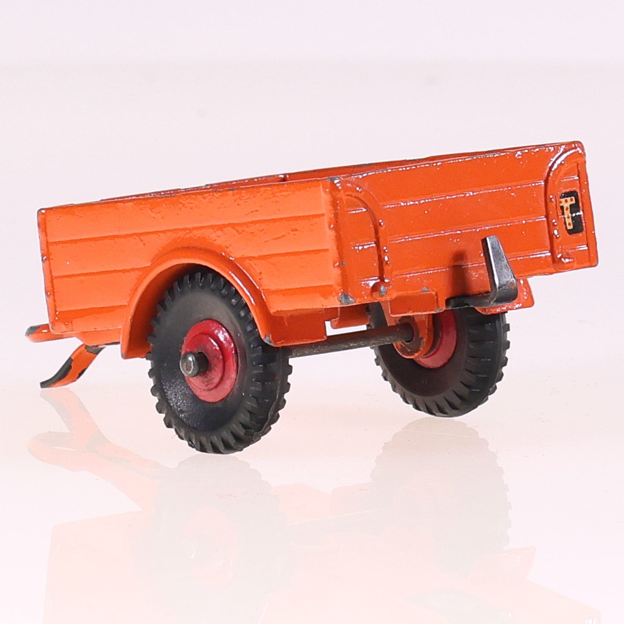 Dinky Toys 341 remorque Land Rover Trailer 1/43 Orange Grade B avec boîte — miniature 3