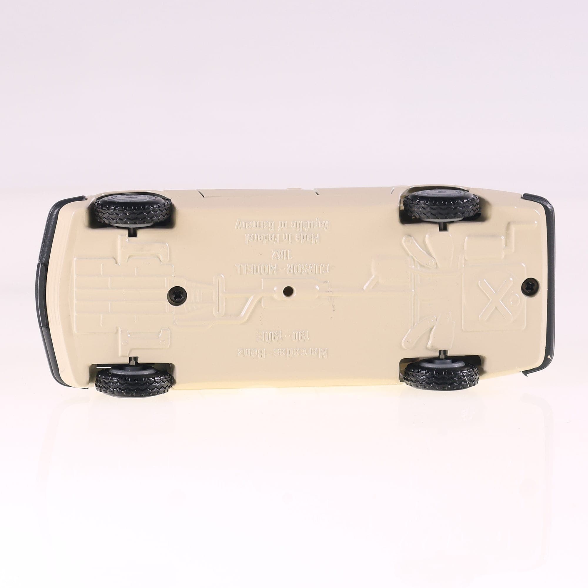 Cursor Mercedes-Benz 190 E  Taxi beige clair avec boîte — miniature 14