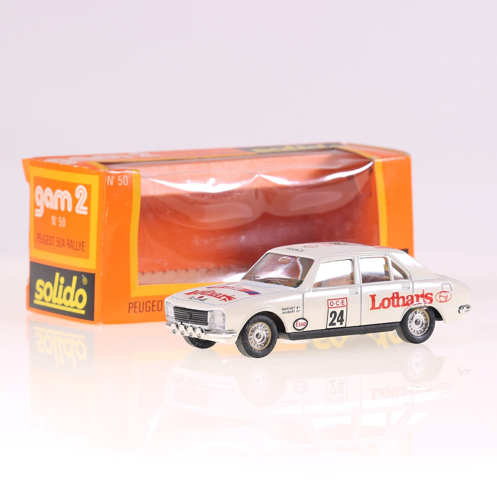 Solido n° 50 Peugeot 504 Rallye #24 1/43 