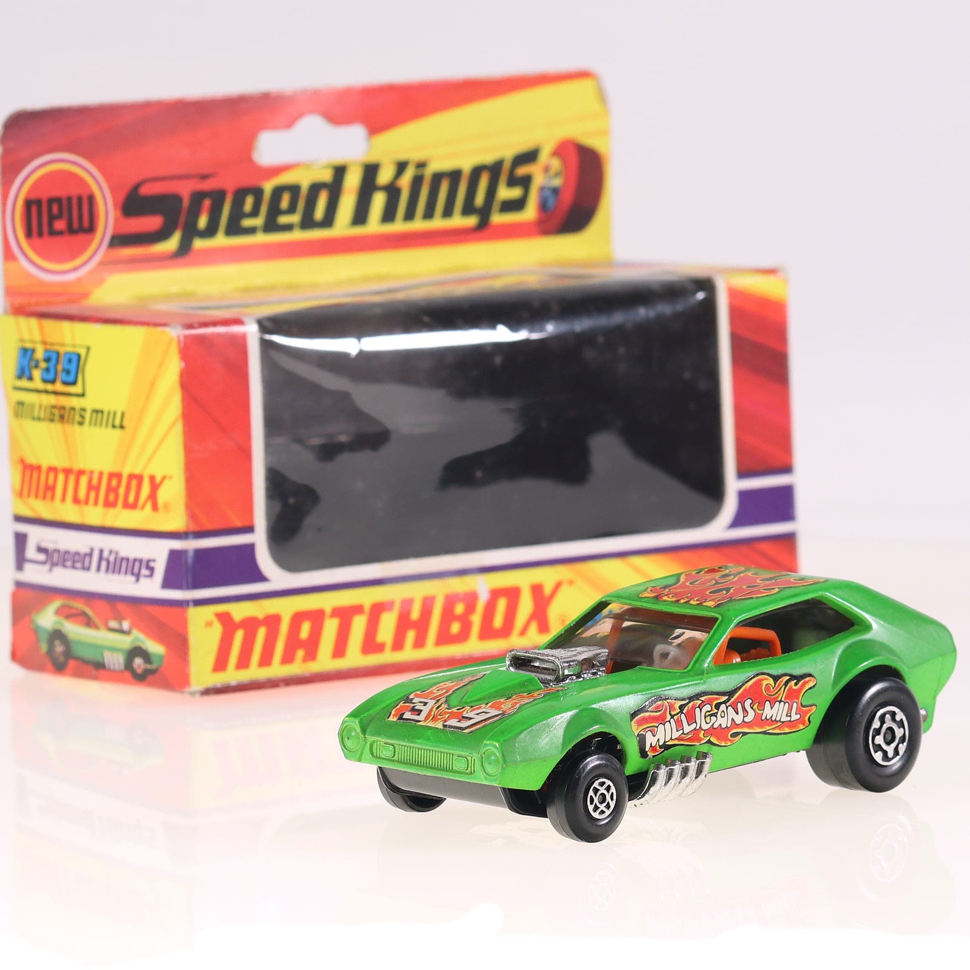 Matchbox K-39 Milligans Mill Speed King Vert avec boîte — photo 1