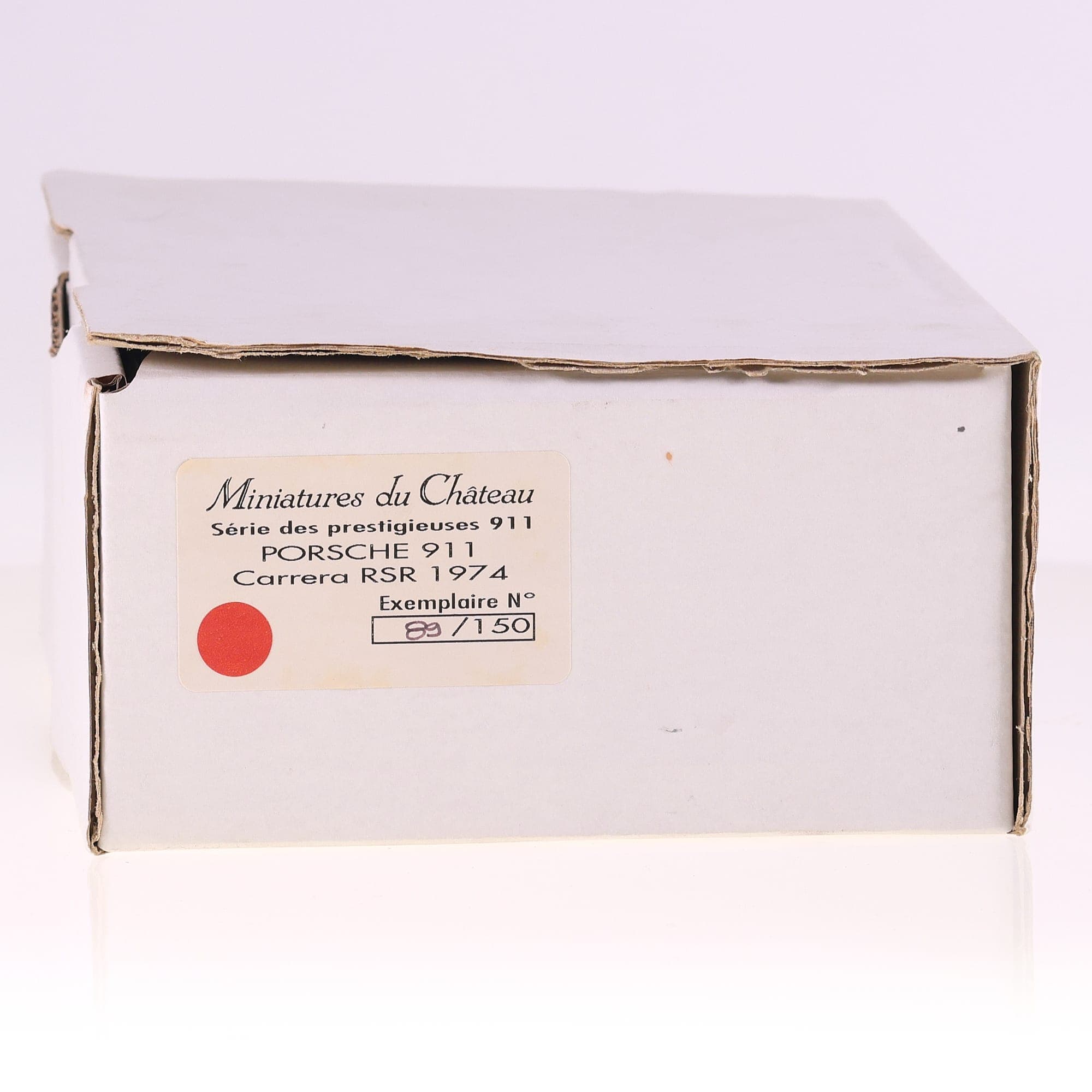 Miniatures du Château Heco Porsche Porsche 911 Carrera RS 1974 1/43 Blanc avec b — miniature 7