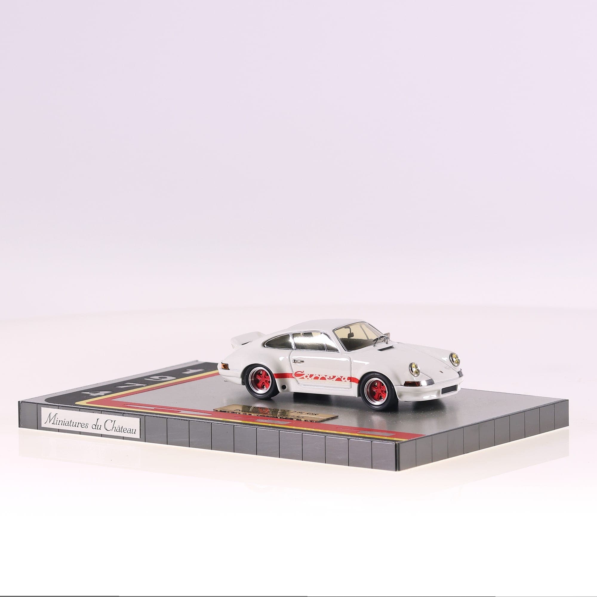 Miniatures du Château Heco Porsche Porsche 911 Carrera RS 1974 1/43 Blanc avec b — miniature 12