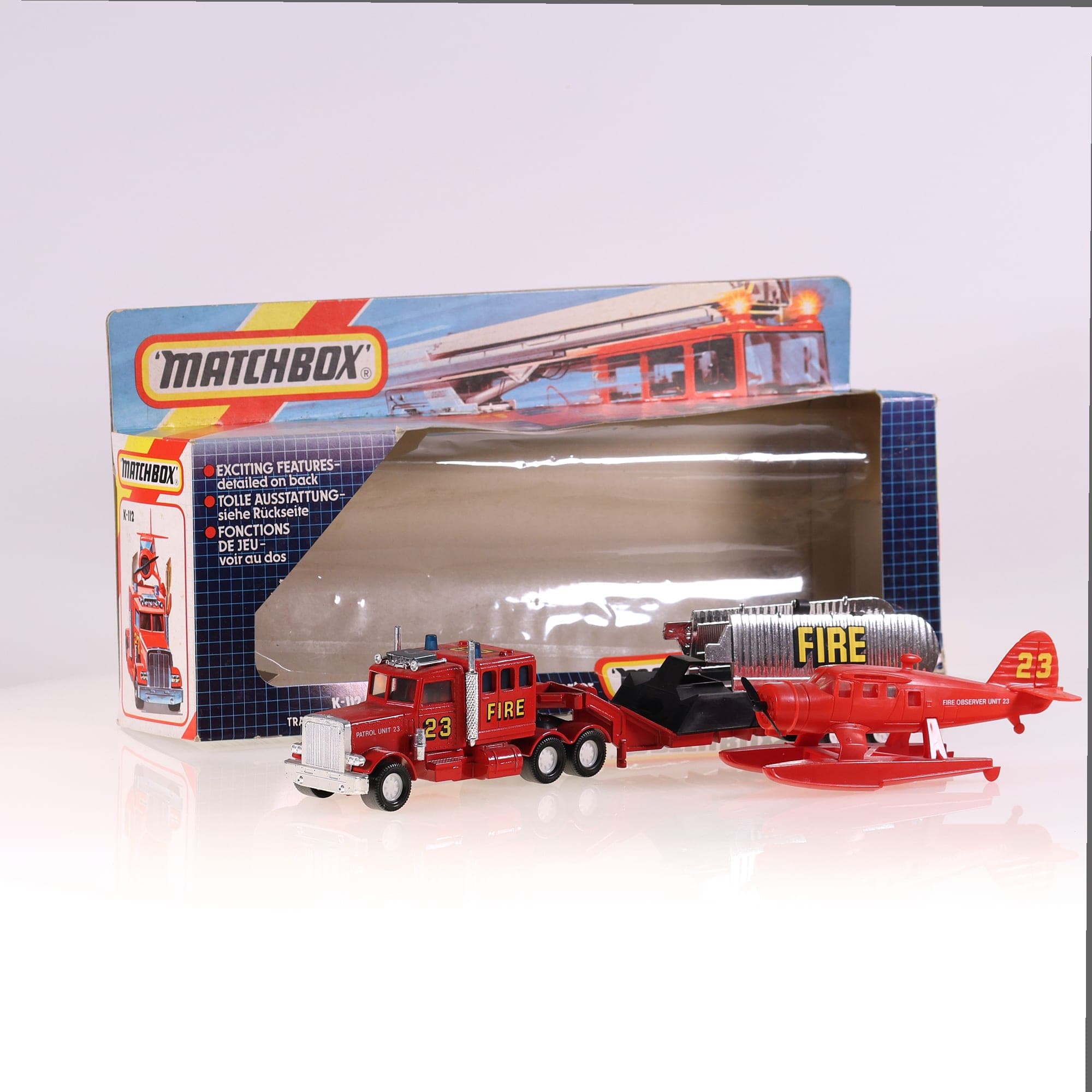 Matchbox K-112 Transporteur de canadair - Peterbilt Truck 1978