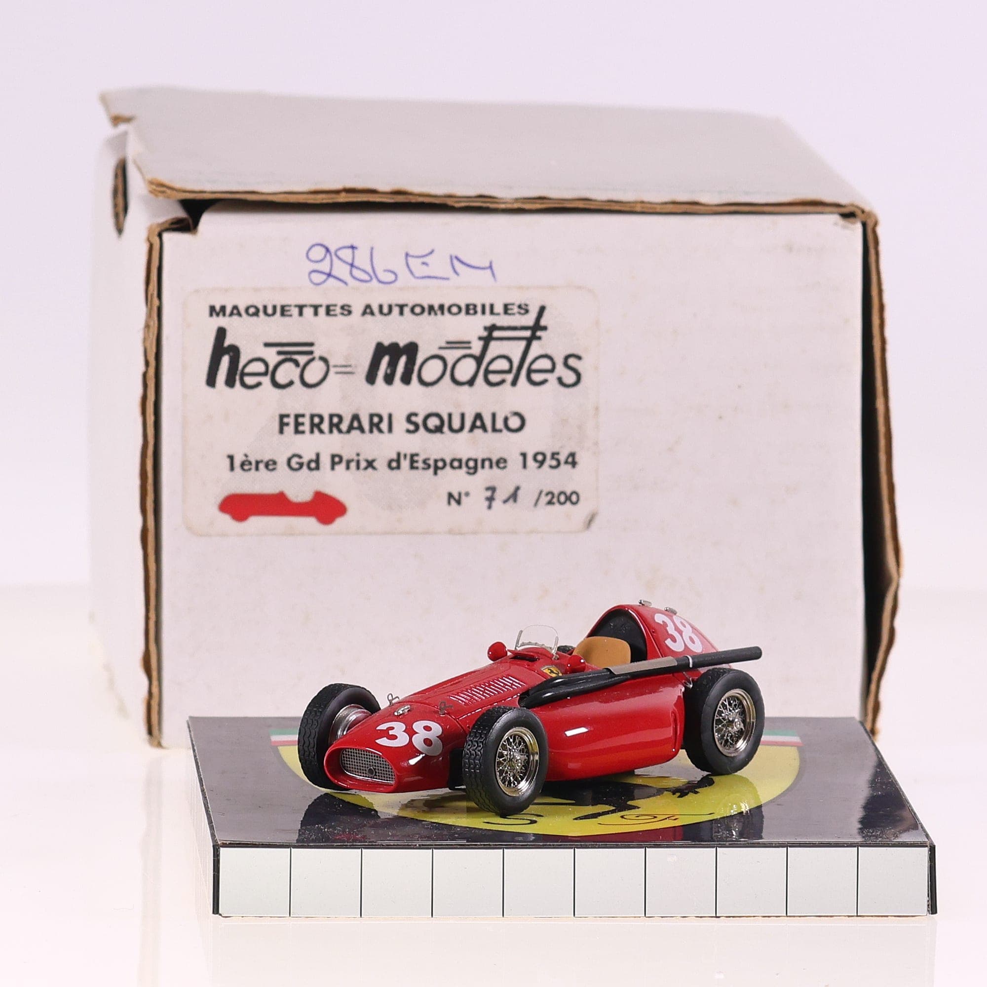 Heco modeles Ferrari squalo 1ère Gd Prix d'Espagne 1954 n°71/200 #38 1/43 — photo 1