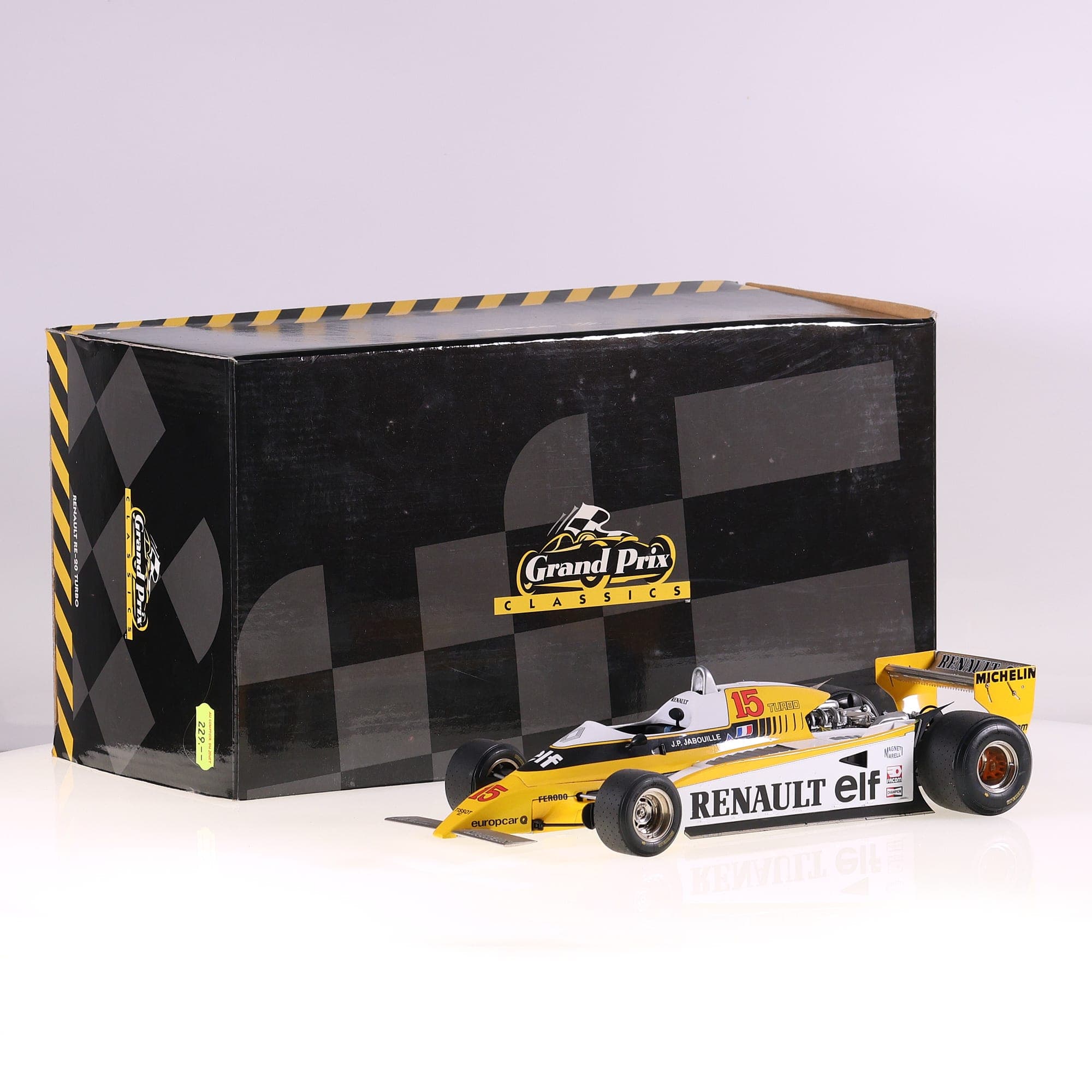 Exoto Renault RE-20 Turbo #15 1/18 Jaune avec boîte
